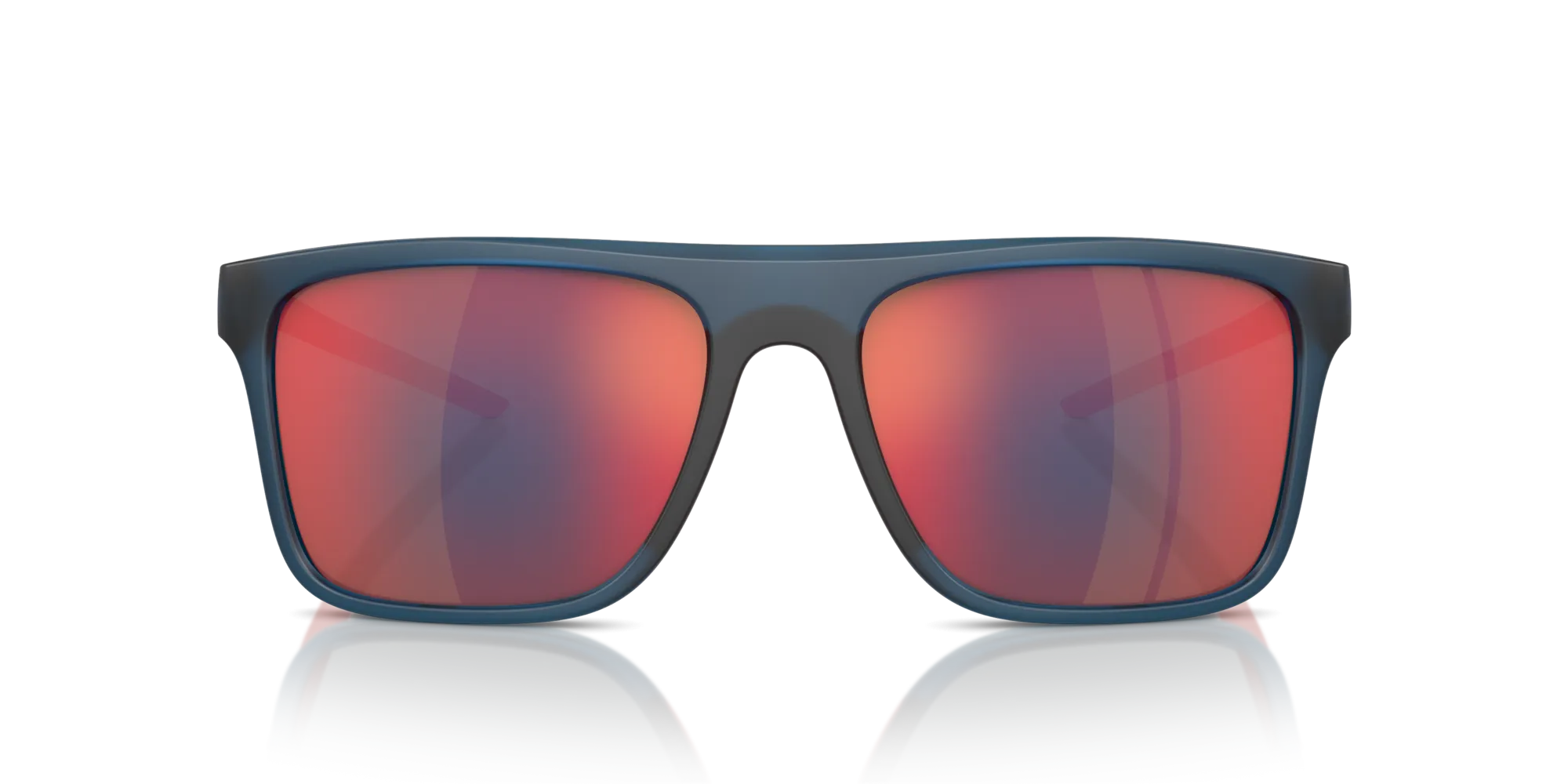 Ferrari Scuderia FZ6006 506/6P Occhiali da sole Iniettato Blu Rosso Squadrata Normale Specchiato - immagine 3
