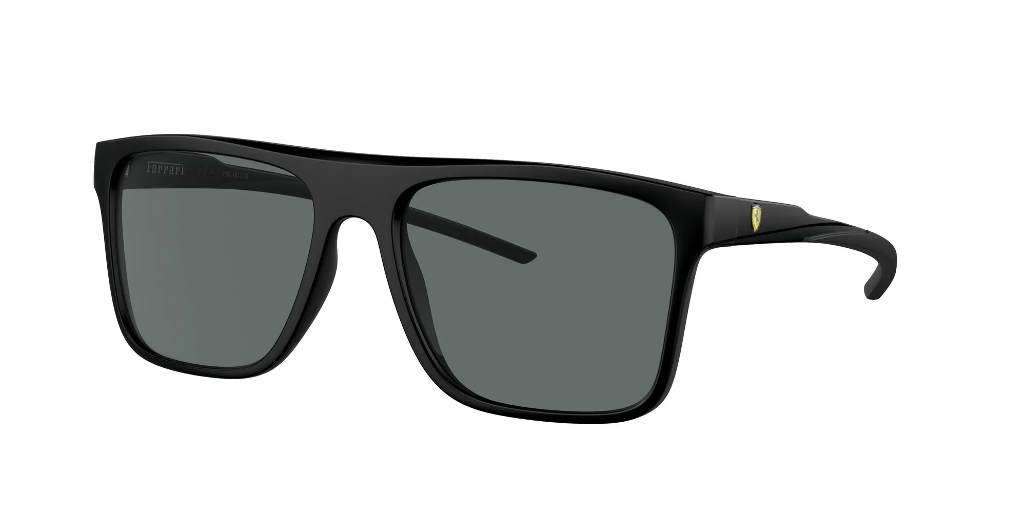 Ferrari Scuderia FZ6006 504/81 Occhiali da sole Iniettato Nero Grigio Squadrata Polarizzata - immagine 1
