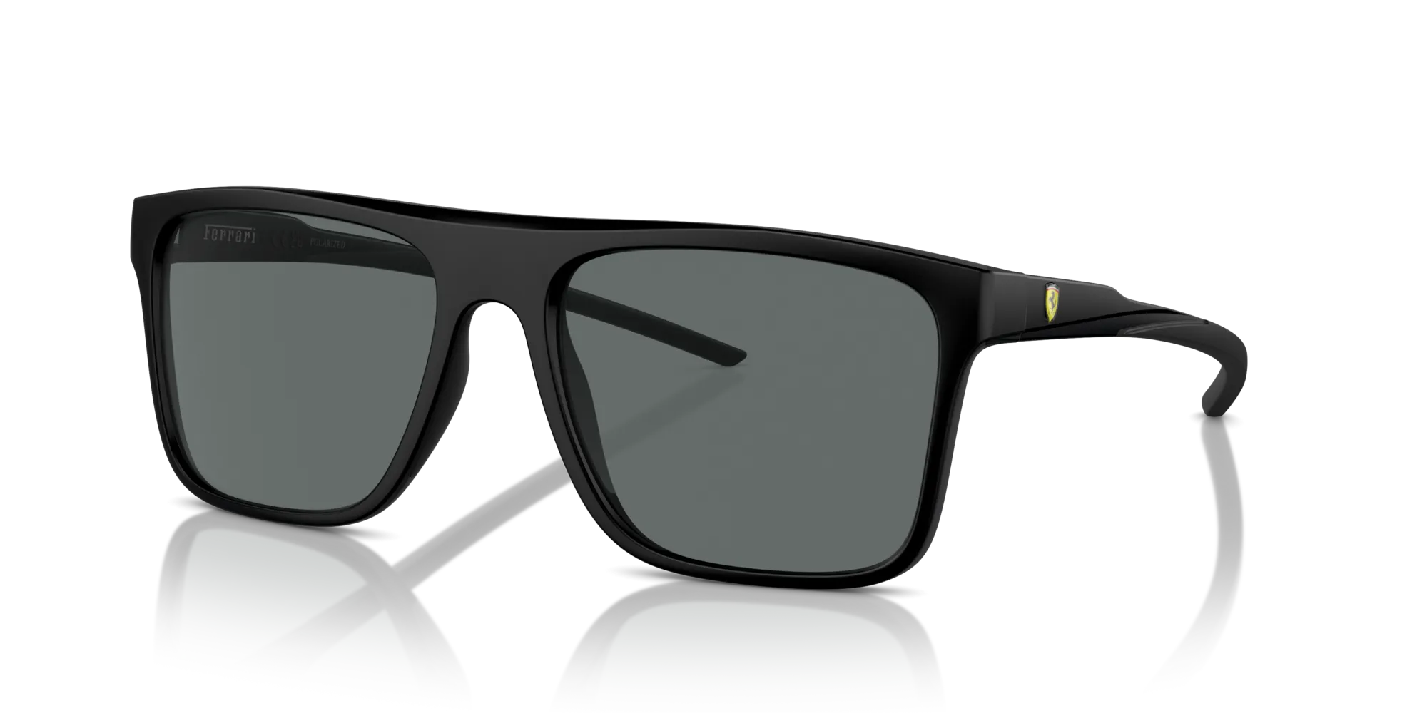 Ferrari Scuderia FZ6006 504/81 Occhiali da sole Iniettato Nero Grigio Squadrata Polarizzata - immagine 4