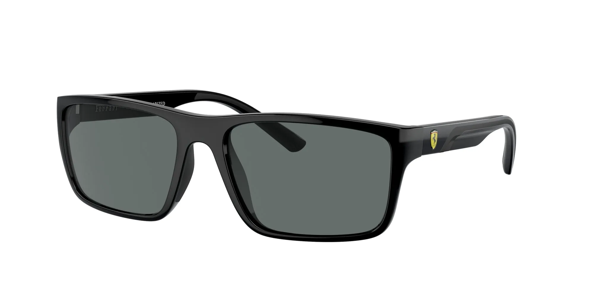 Ferrari Scuderia FZ6003U 501/81 Occhiali da sole Iniettato Nero Grigio Squadrata Polarizzata - immagine 1