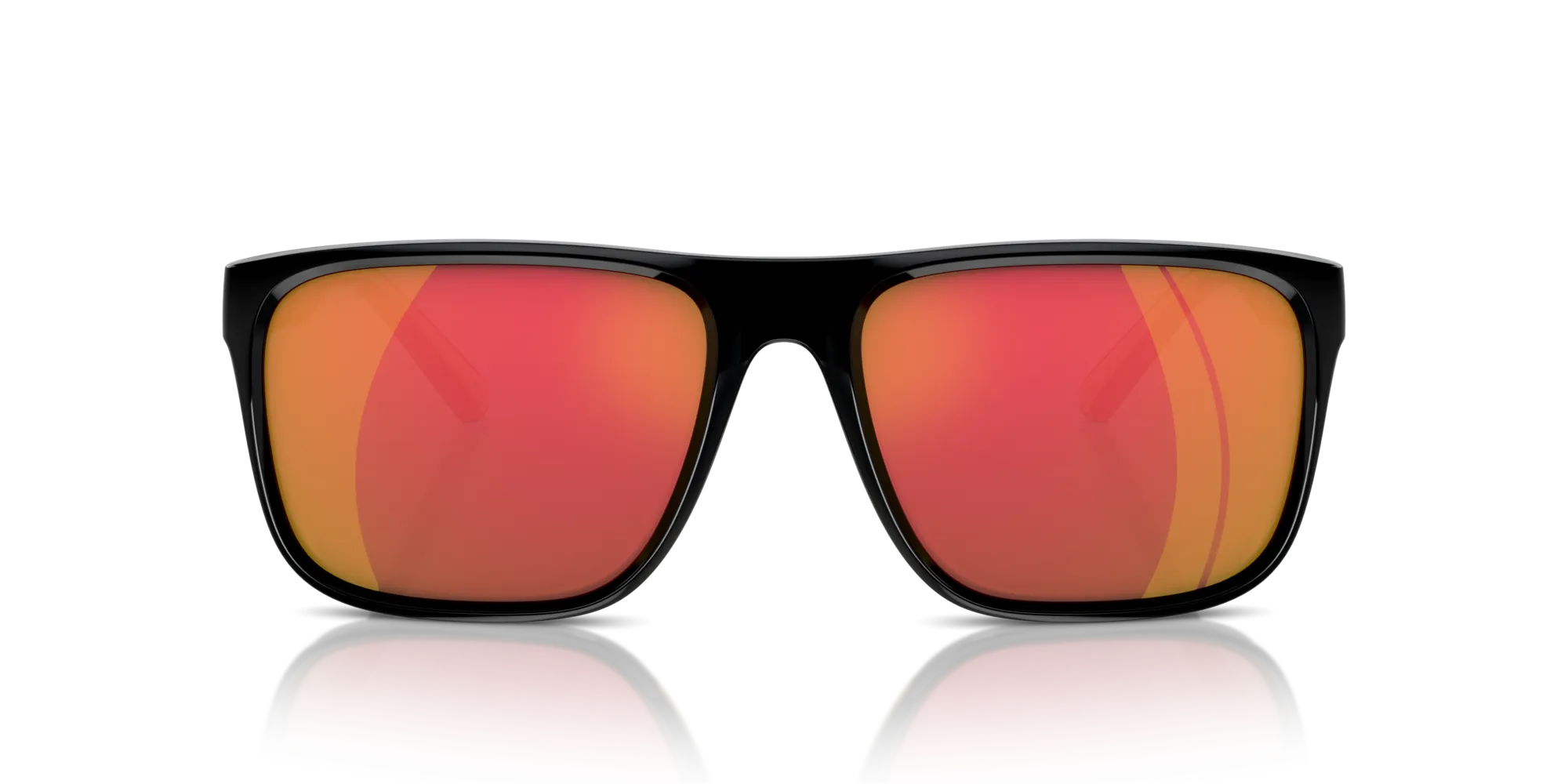 Ferrari Scuderia FZ6002U 501/6Q Occhiali da sole Iniettato Nero Rosso Squadrata Normale Specchiato - immagine 3