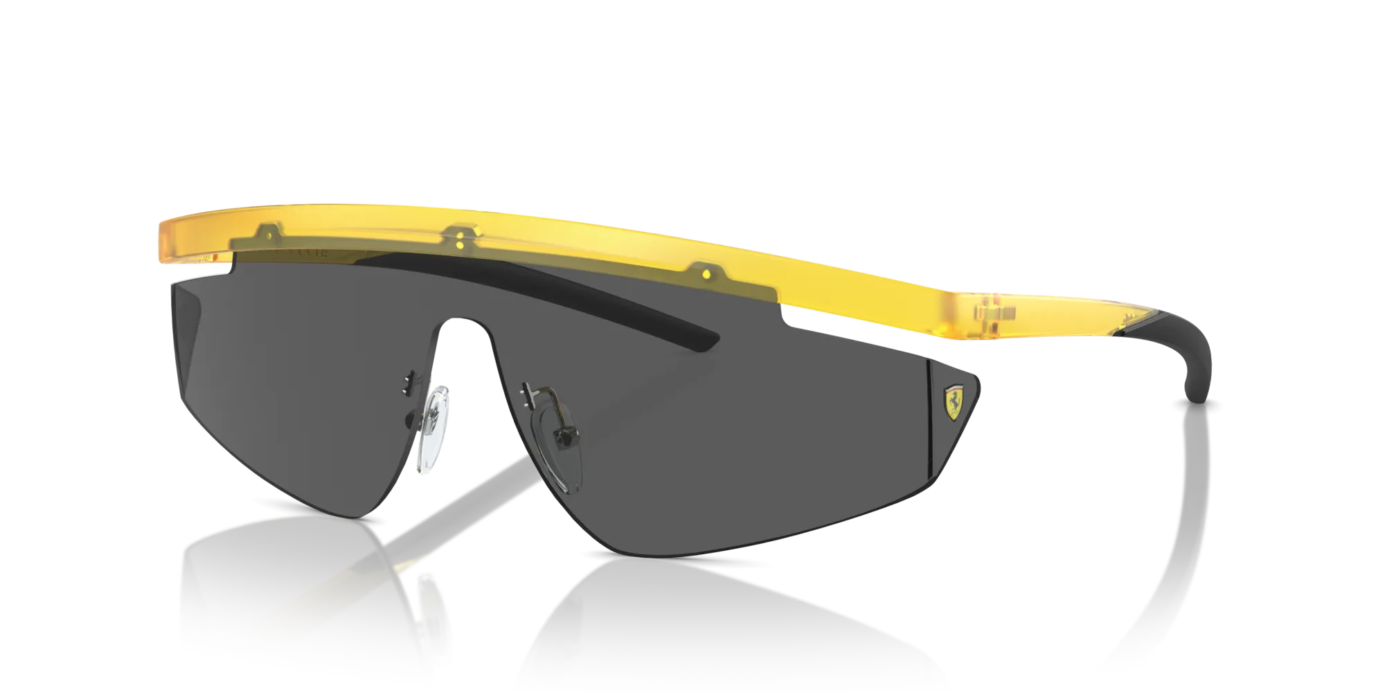 Ferrari Scuderia FZ6001 507/87 Occhiali da sole Iniettato Giallo Grigio Geometrica Normale - immagine 4