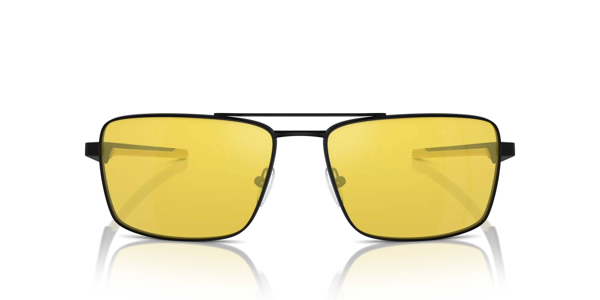 Ferrari Scuderia FZ5001 101/V9 Occhiali da sole Metallo Nero Giallo Squadrata Normale Specchiato - immagine 3
