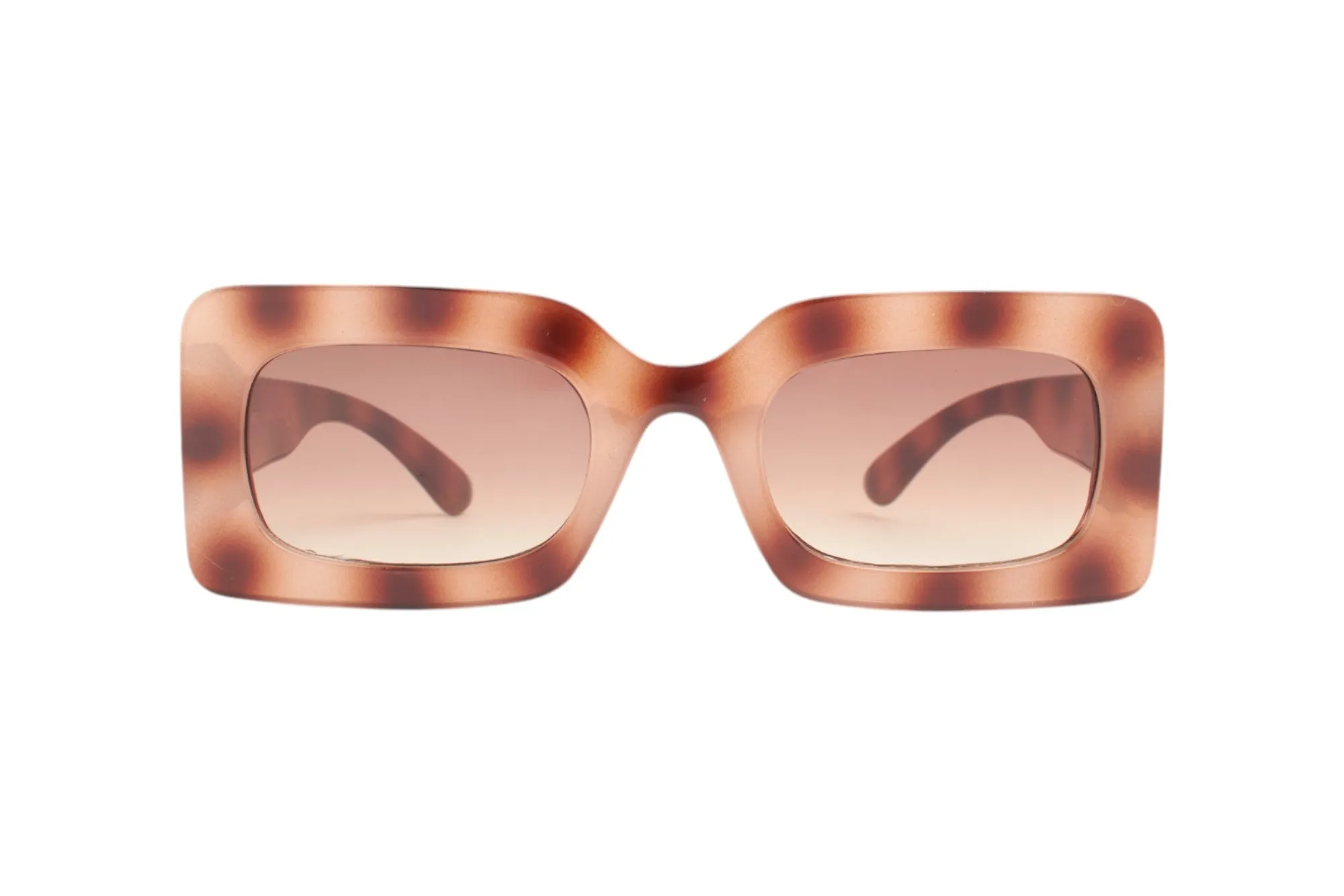 SUN LOVERS Donna Sun Lovers SLS8060 Tartaruga scuro/Marrone sfumato Occhiali da sole Policarbonato Tartaruga Marrone Squadrata Normale Sfumato - immagine 2