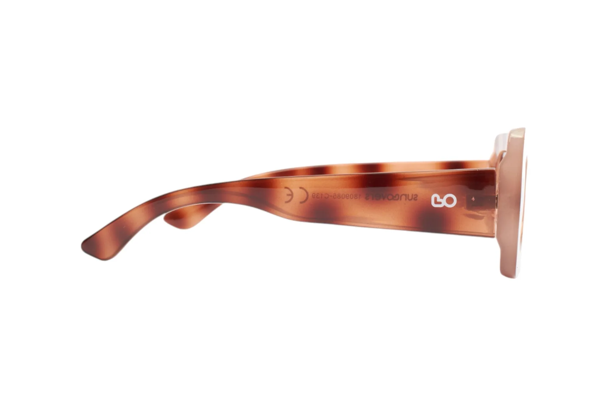 SUN LOVERS Donna Sun Lovers SLS8060 Tartaruga scuro/Marrone sfumato Occhiali da sole Policarbonato Tartaruga Marrone Squadrata Normale Sfumato - immagine 3