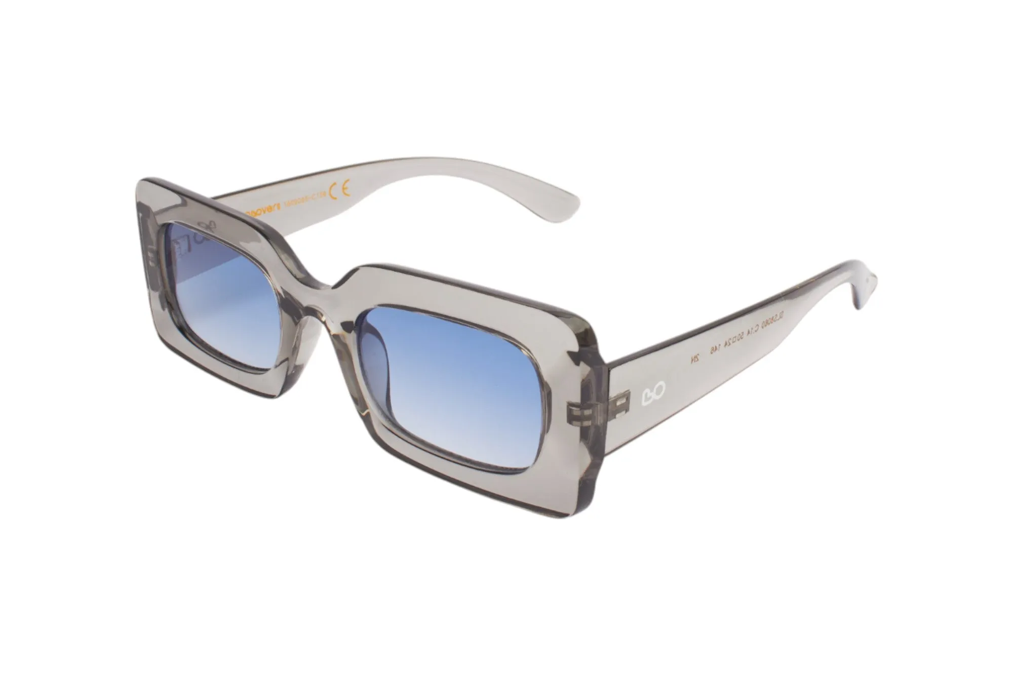 SUN LOVERS Donna Sun Lovers SLS8060 Grigio Trasparente/Azzurro sfumato Occhiali da sole Policarbonato Grigio Azzurro Squadrata Normale Sfumato - immagine 1