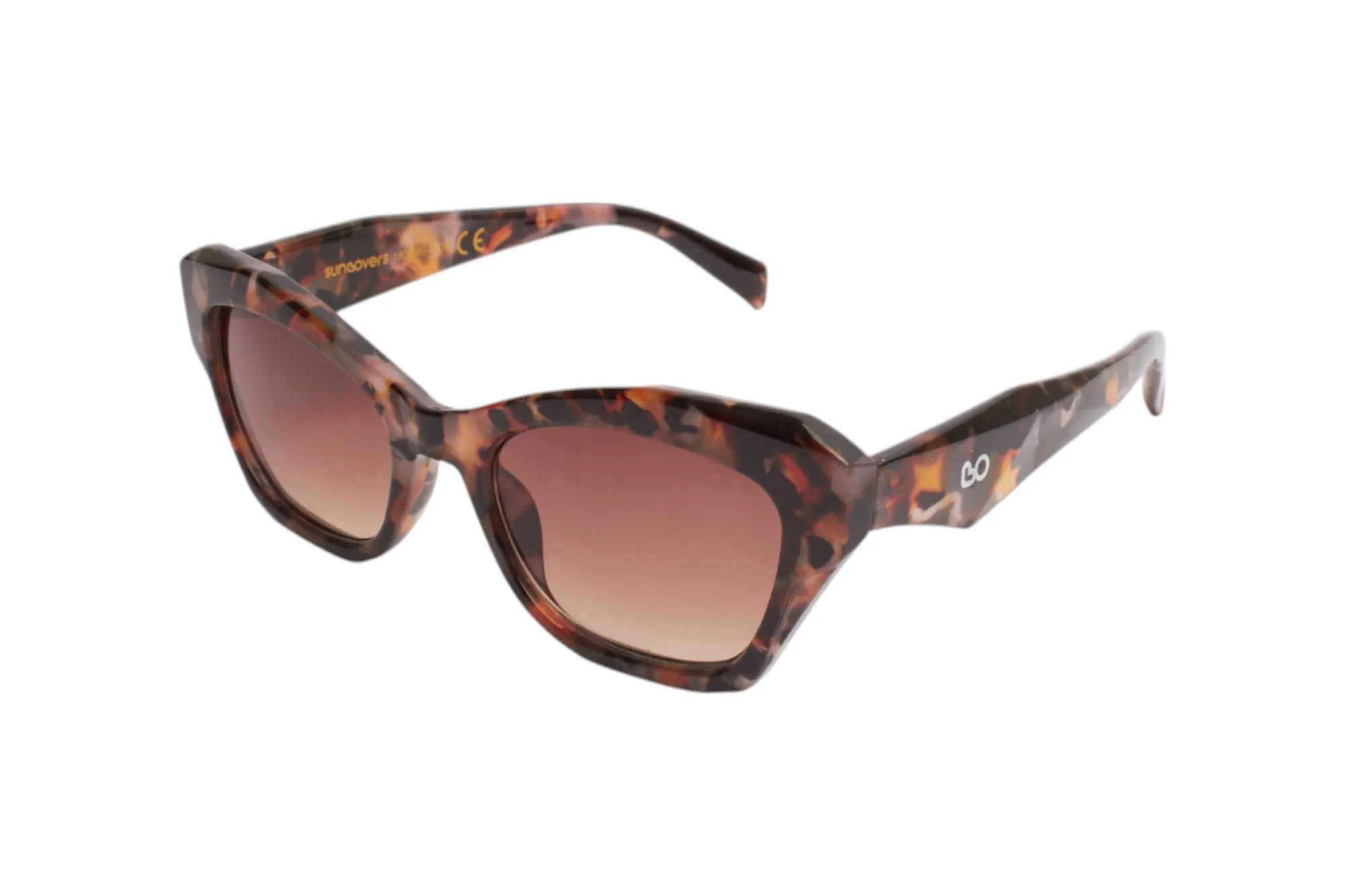 SUN LOVERS Donna Sun Lovers SLS244 Tartaruga scuro/Marrone sfumato Occhiali da sole Propionato Tartaruga Marrone Cat Eye Normale Sfumato - immagine 1
