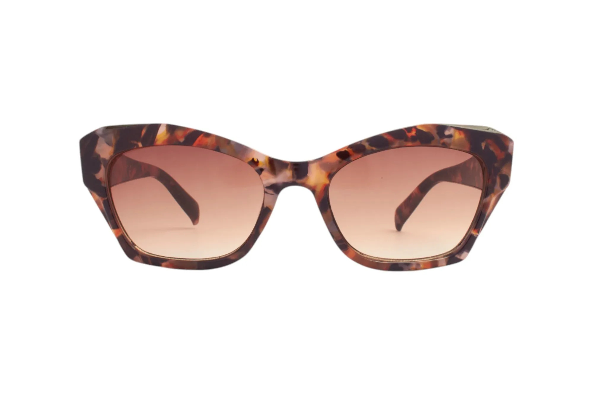 SUN LOVERS Donna Sun Lovers SLS244 Tartaruga scuro/Marrone sfumato Occhiali da sole Propionato Tartaruga Marrone Cat Eye Normale Sfumato - immagine 2