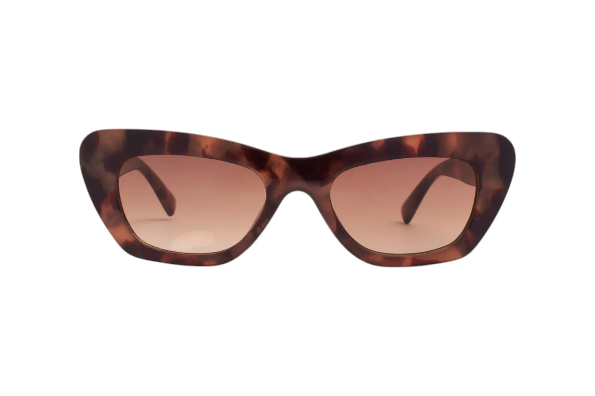 SUN LOVERS Donna Sun Lovers SLS182 Tartaruga scuro/Marrone sfumato Occhiali da sole Policarbonato Tartaruga Marrone Cat Eye Normale Sfumato - immagine 2