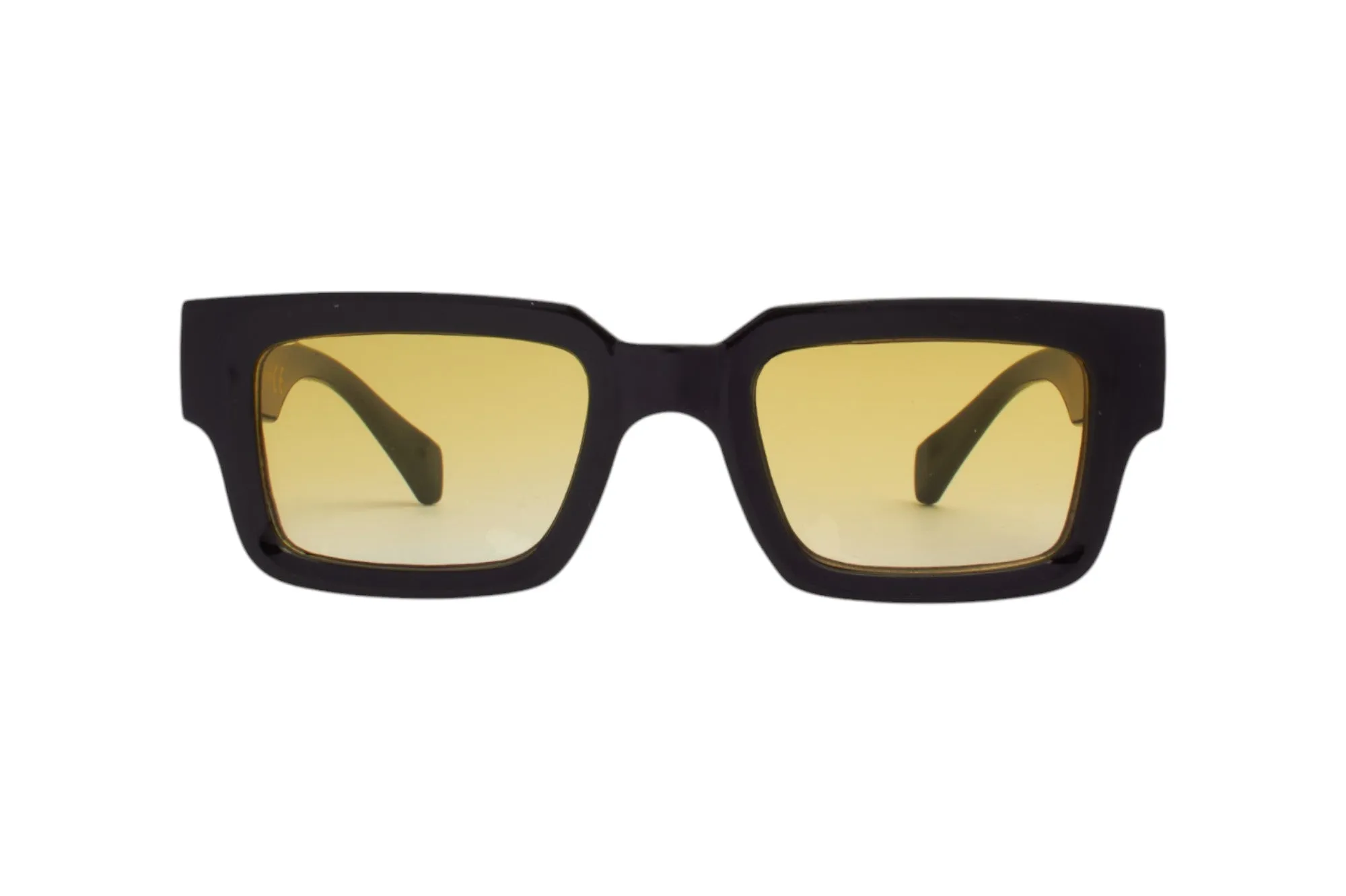 SUN LOVERS Unisex SLS139 Nero/Giallo sfumato Occhiali da sole Policarbonato Nero Giallo Squadrata Normale Sfumato - immagine 2