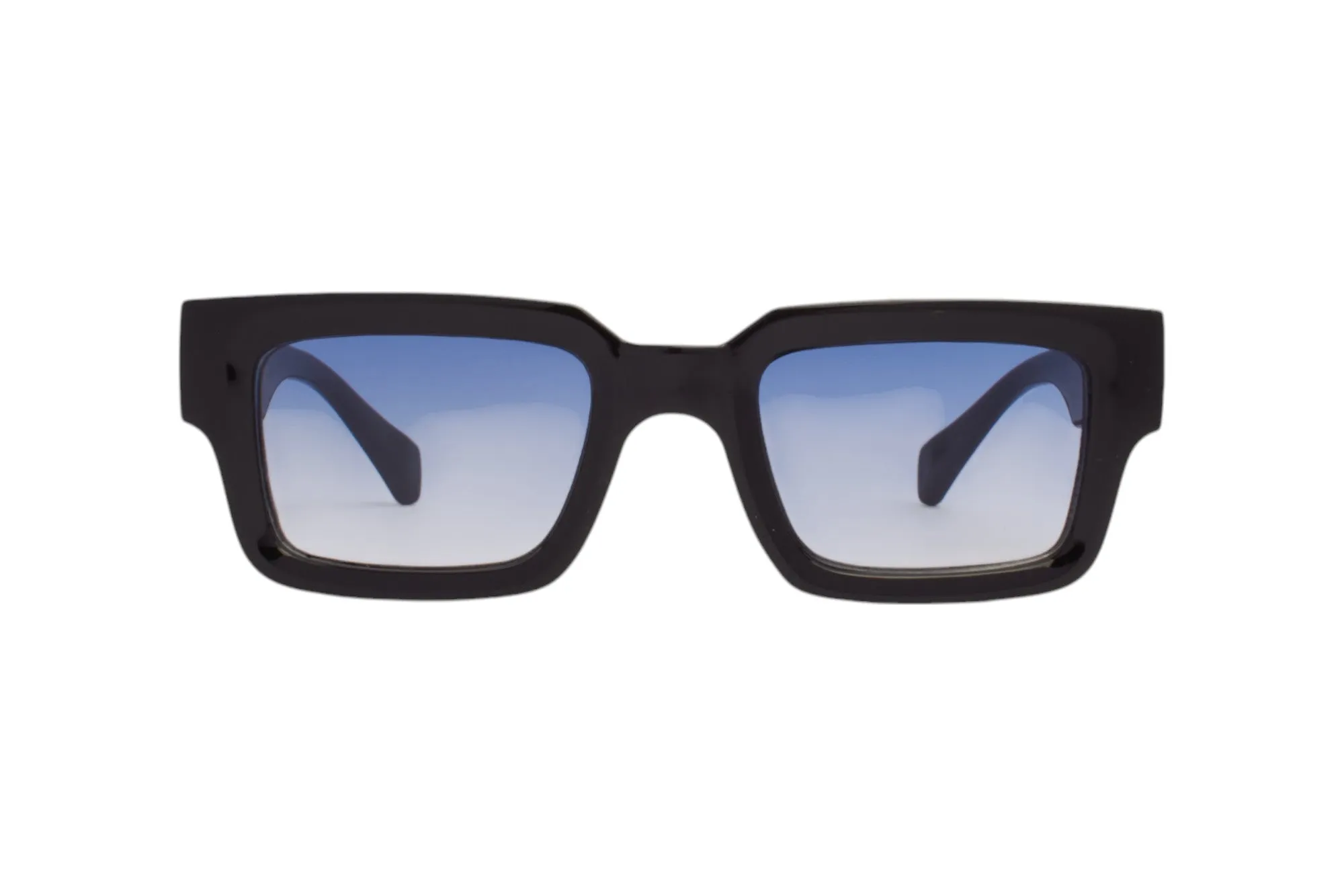SUN LOVERS Unisex SLS139 Nero/Azzurro sfumato Occhiali da sole Policarbonato Nero Azzurro Squadrata Normale Sfumato - immagine 2