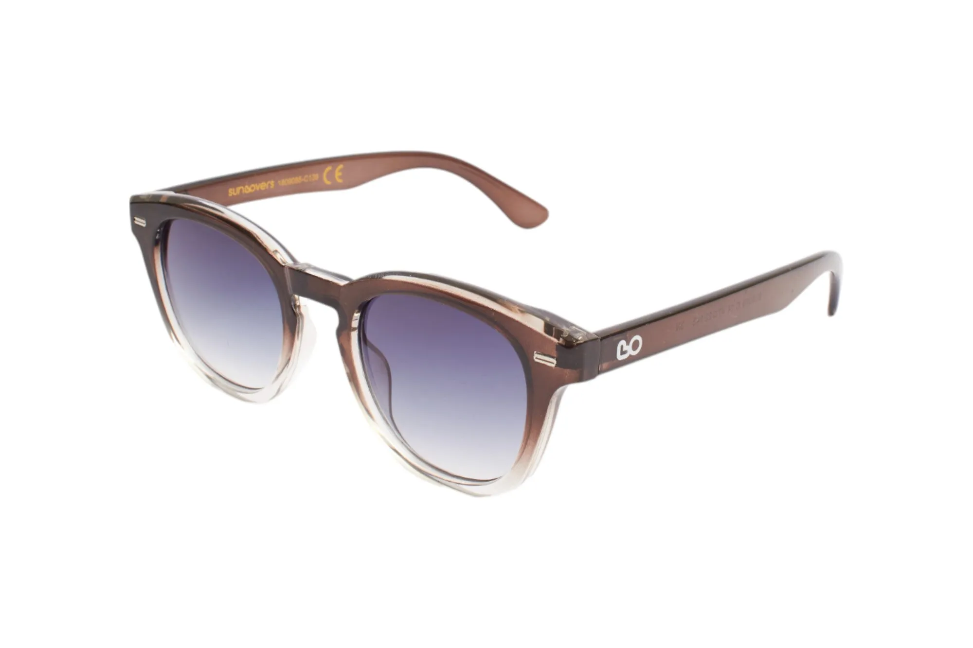 SUN LOVERS Unisex SLS059 Nero trasparente/Fumo sfumato Occhiali da sole Policarbonato Nero Grigio Pantos Normale Sfumato - immagine 1