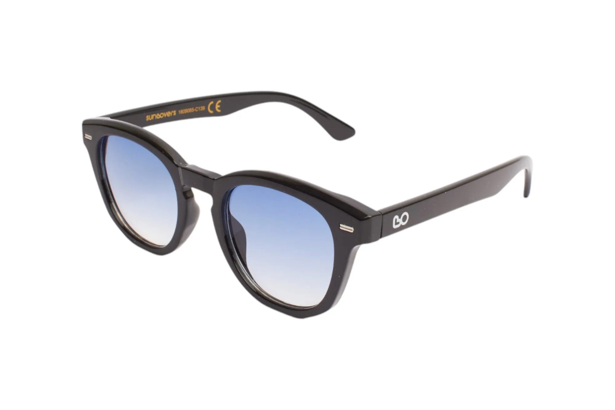 SUN LOVERS Unisex SLS059 Nero/Azzurro sfumato Occhiali da sole Policarbonato Nero Azzurro Pantos Normale Sfumato - immagine 1