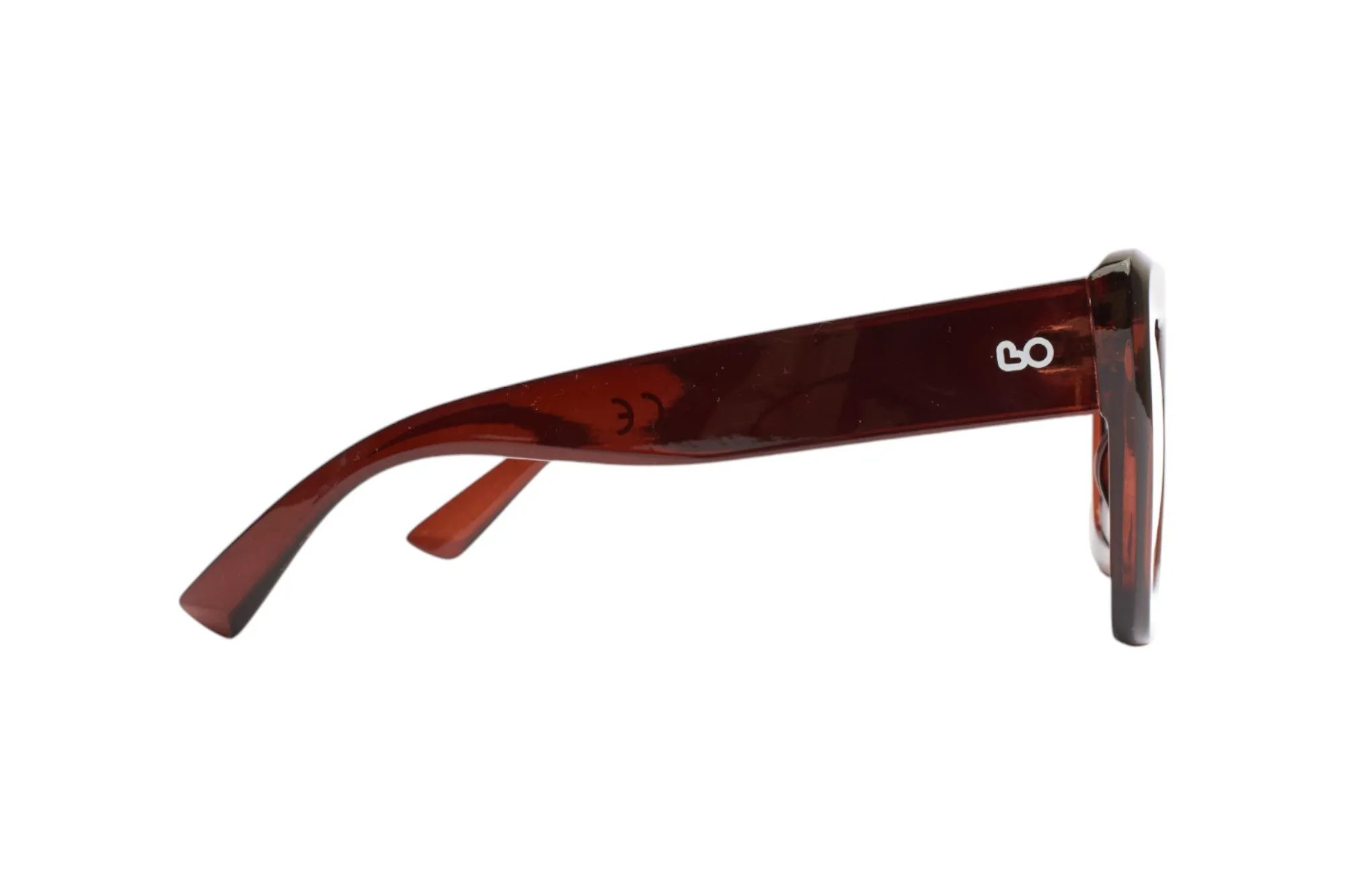 SUN LOVERS Donna SLS089 Marrone trasparente/Marrone sfumato Occhiali da sole Policarbonato Marrone Marrone Squadrata Normale Sfumato - immagine 3