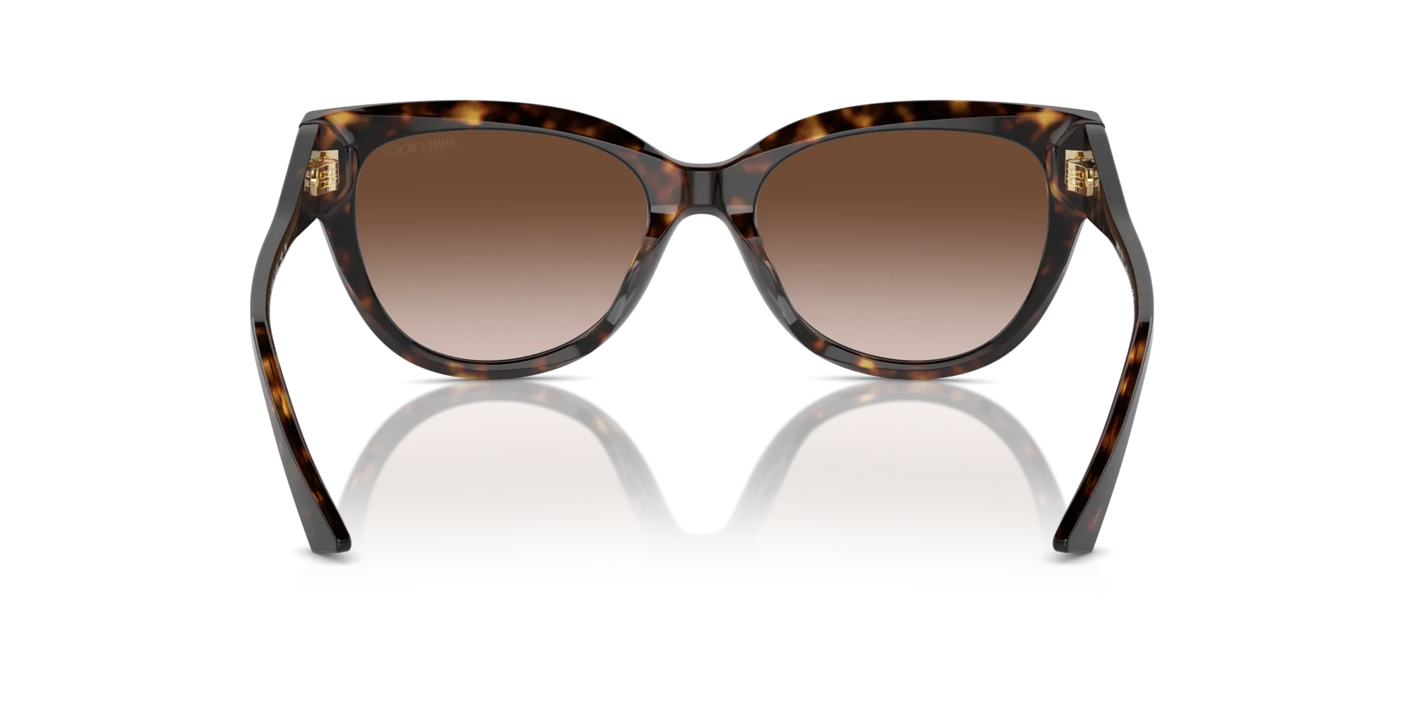 Jimmy Choo JC5018U 500213 Occhiali da sole Acetato Havana Marrone Pantos Normale Sfumato - immagine 2