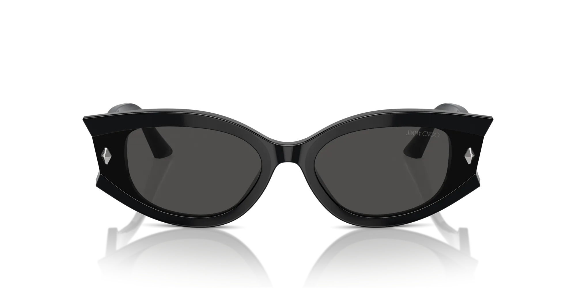 Jimmy Choo JC5015U 500087 Occhiali da sole Acetato Nero Grigio Geometrica Normale - immagine 4