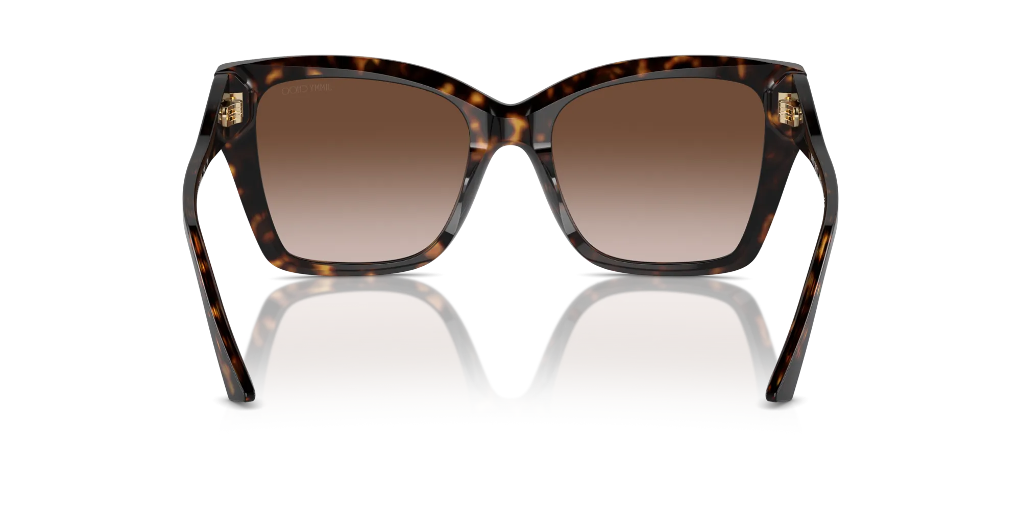 Jimmy Choo JC5012 500213 Occhiali da sole Acetato Havana Marrone Squadrata Normale Sfumato - immagine 2
