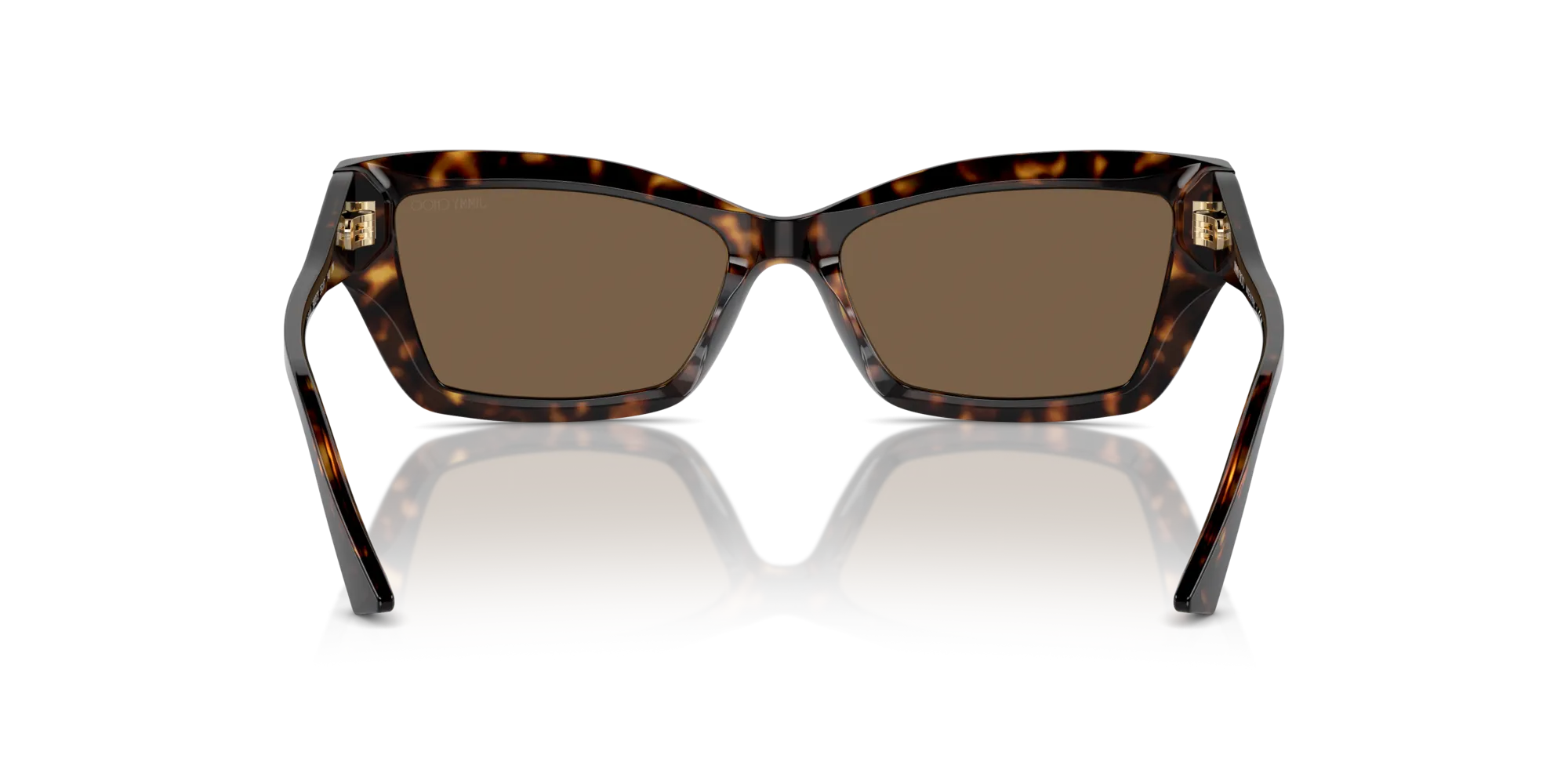 Jimmy Choo JC5011U 500273 Occhiali da sole Acetato Havana Marrone Cat Eye Normale - immagine 2
