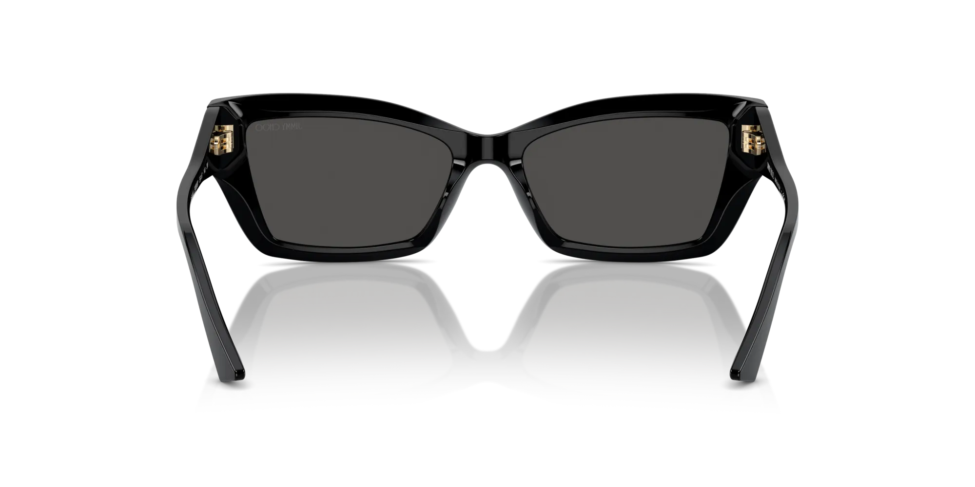 Jimmy Choo JC5011U 500087 Occhiali da sole Acetato Nero Grigio Cat Eye Normale - immagine 2