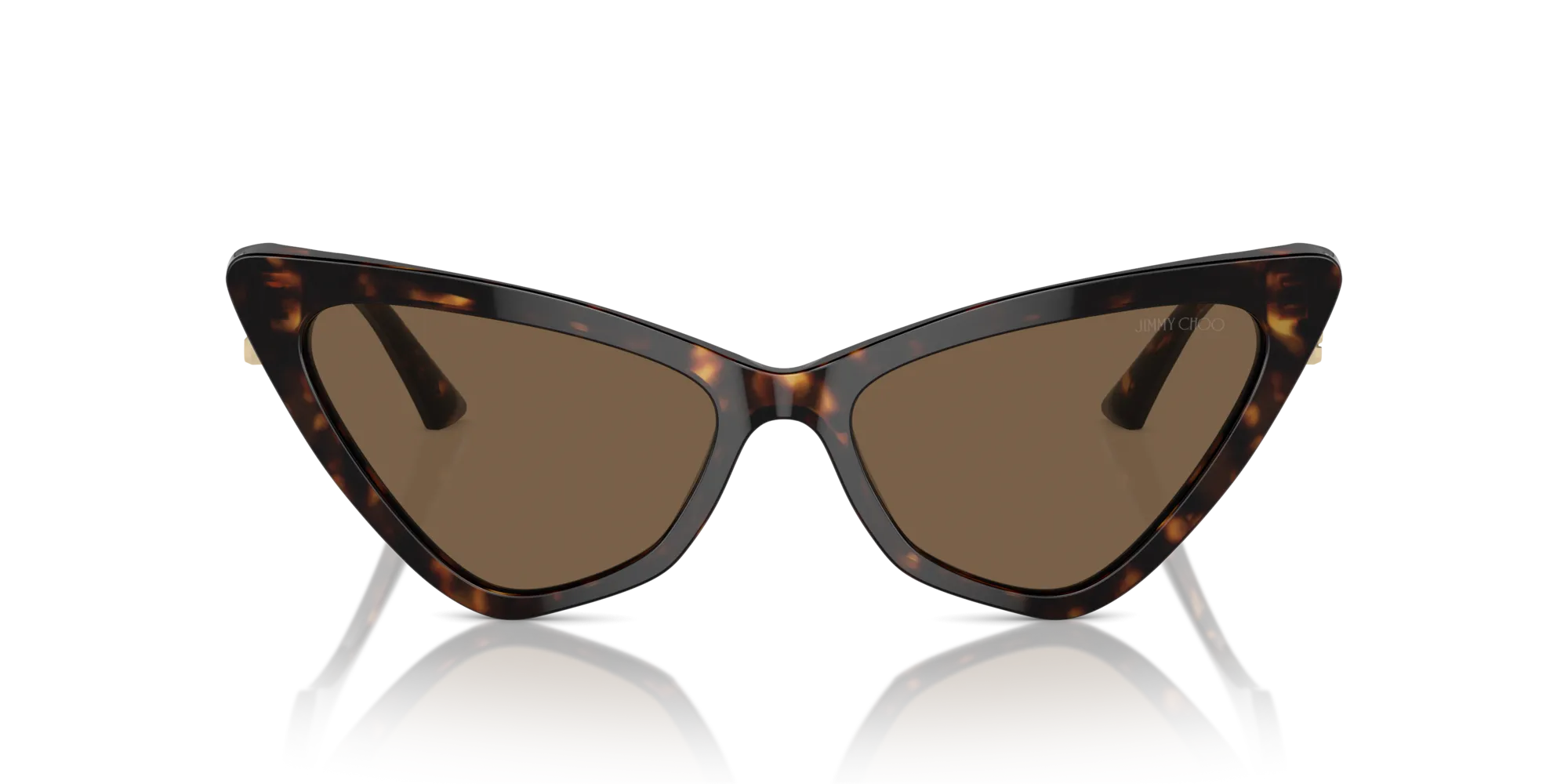 Jimmy Choo JC5008 500273 Occhiali da sole Acetato Havana Marrone Cat Eye Normale - immagine 3