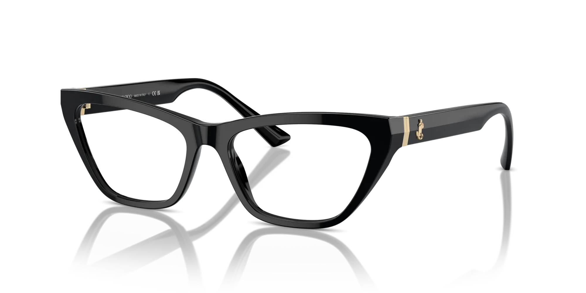 Jimmy Choo JC3014 5000 Montature da vista Acetato Nero Cat Eye - immagine 4