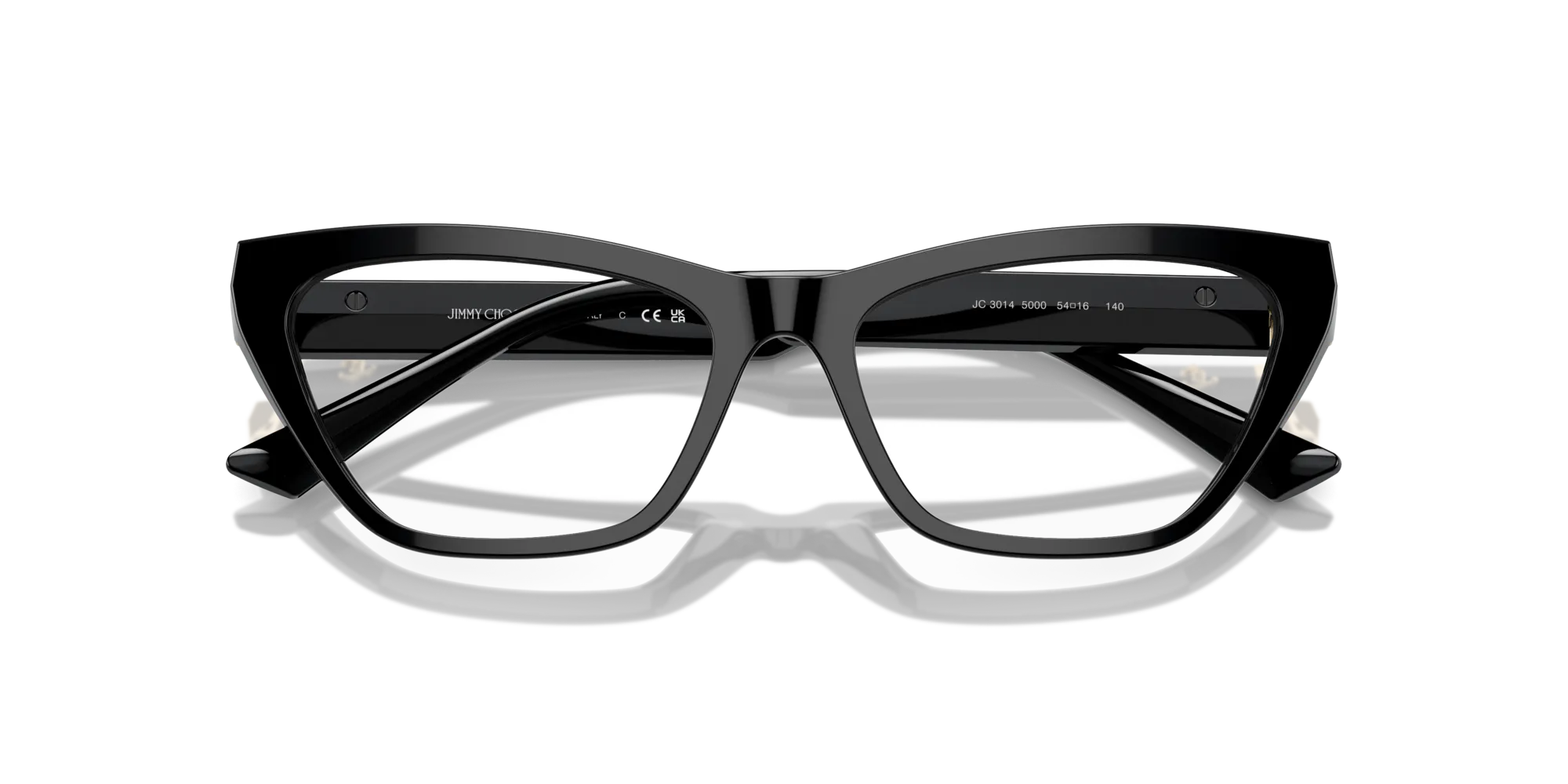 Jimmy Choo JC3014 5000 Montature da vista Acetato Nero Cat Eye - immagine 2