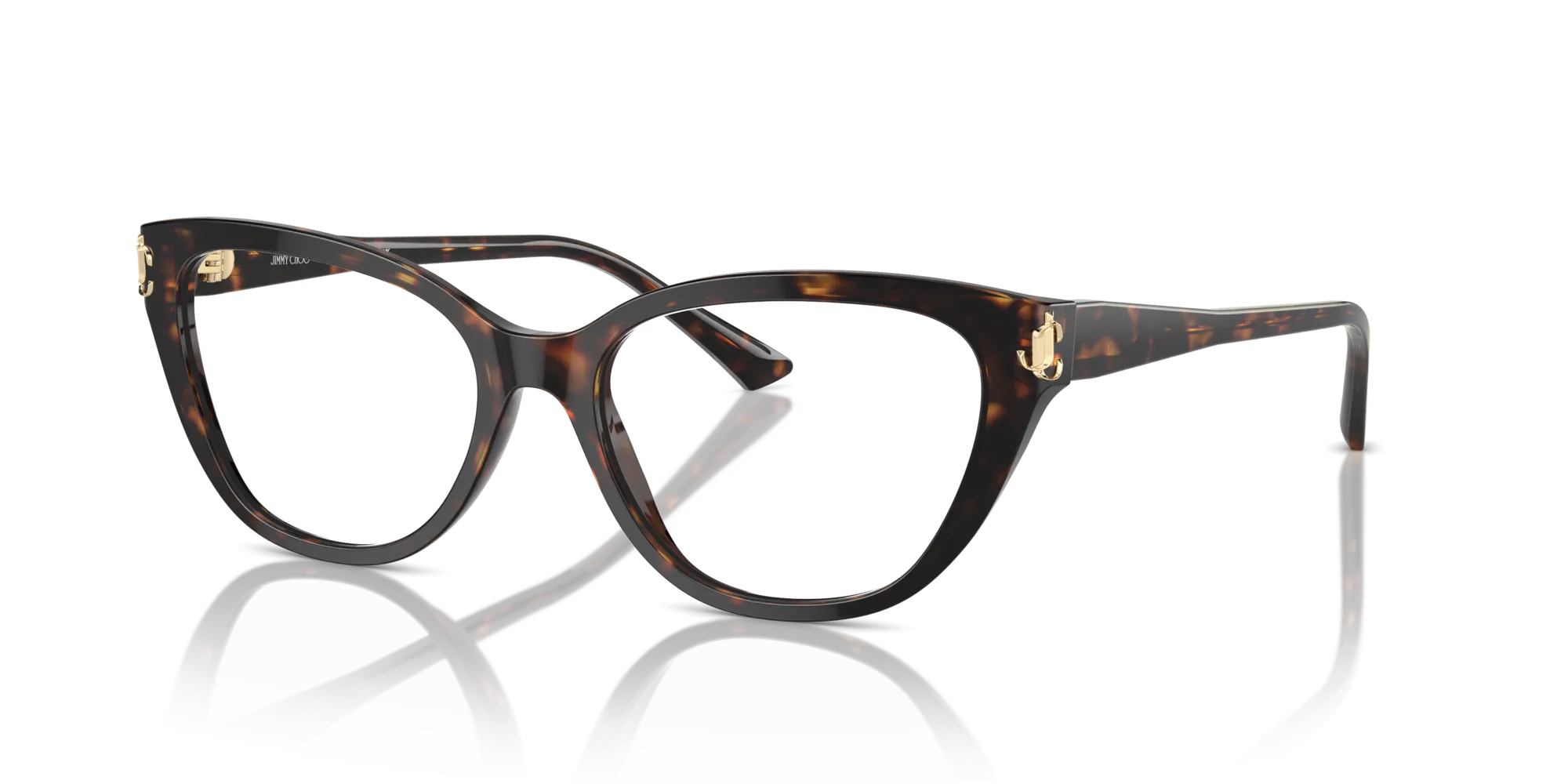 Jimmy Choo JC3011 5002 Montature da vista Acetato Havana Cat Eye - immagine 4