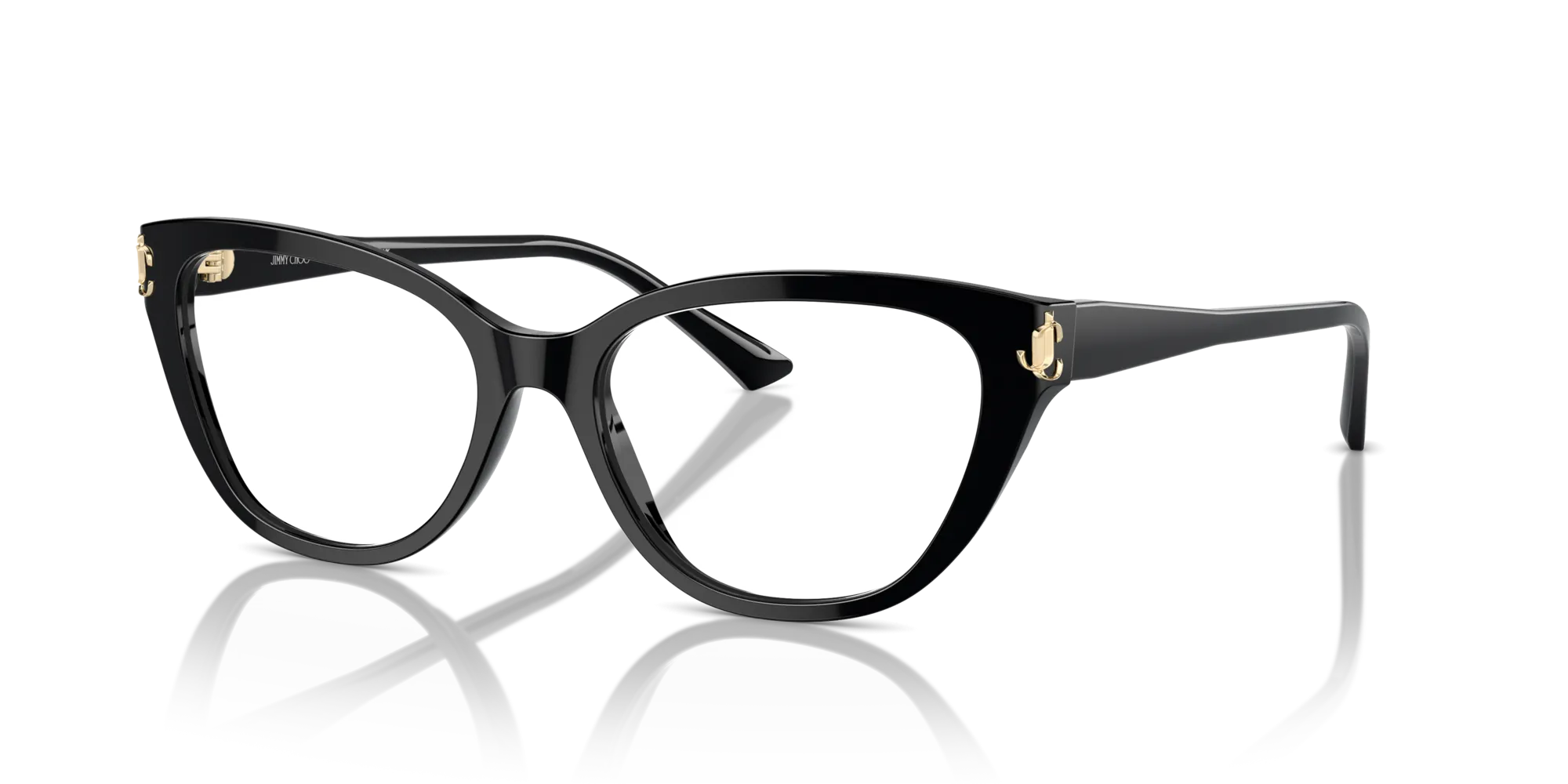 Jimmy Choo JC3011 5000 Montature da vista Acetato Nero Cat Eye - immagine 4