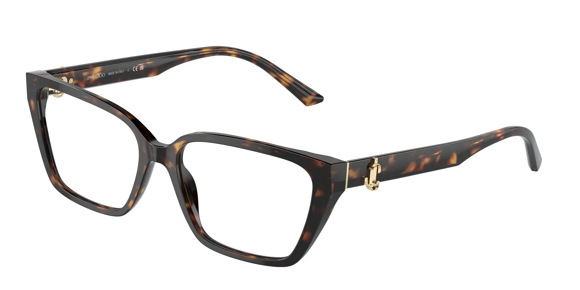 Jimmy Choo JC3008 5002 Montature da vista Acetato Havana Cat Eye - immagine 1