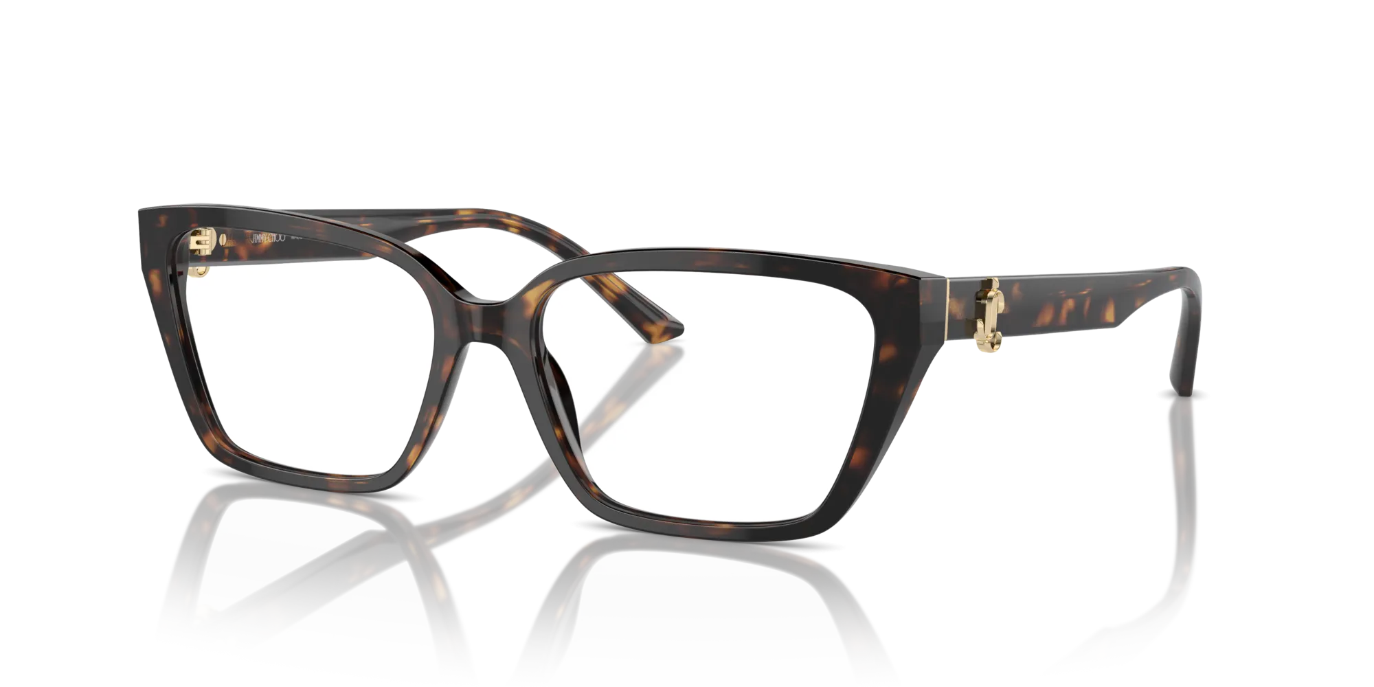 Jimmy Choo JC3008 5002 Montature da vista Acetato Havana Cat Eye - immagine 4