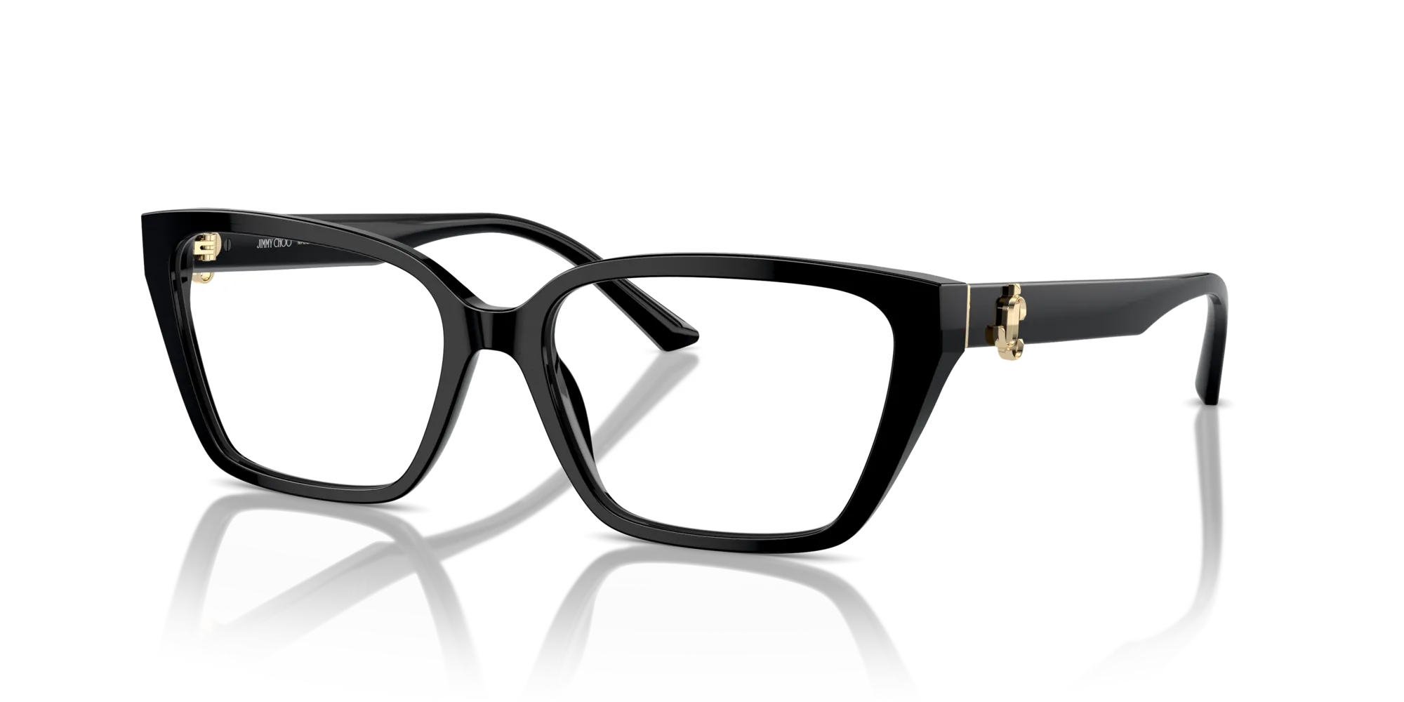 Jimmy Choo JC3008 5000 Montature da vista Acetato Nero Cat Eye - immagine 4