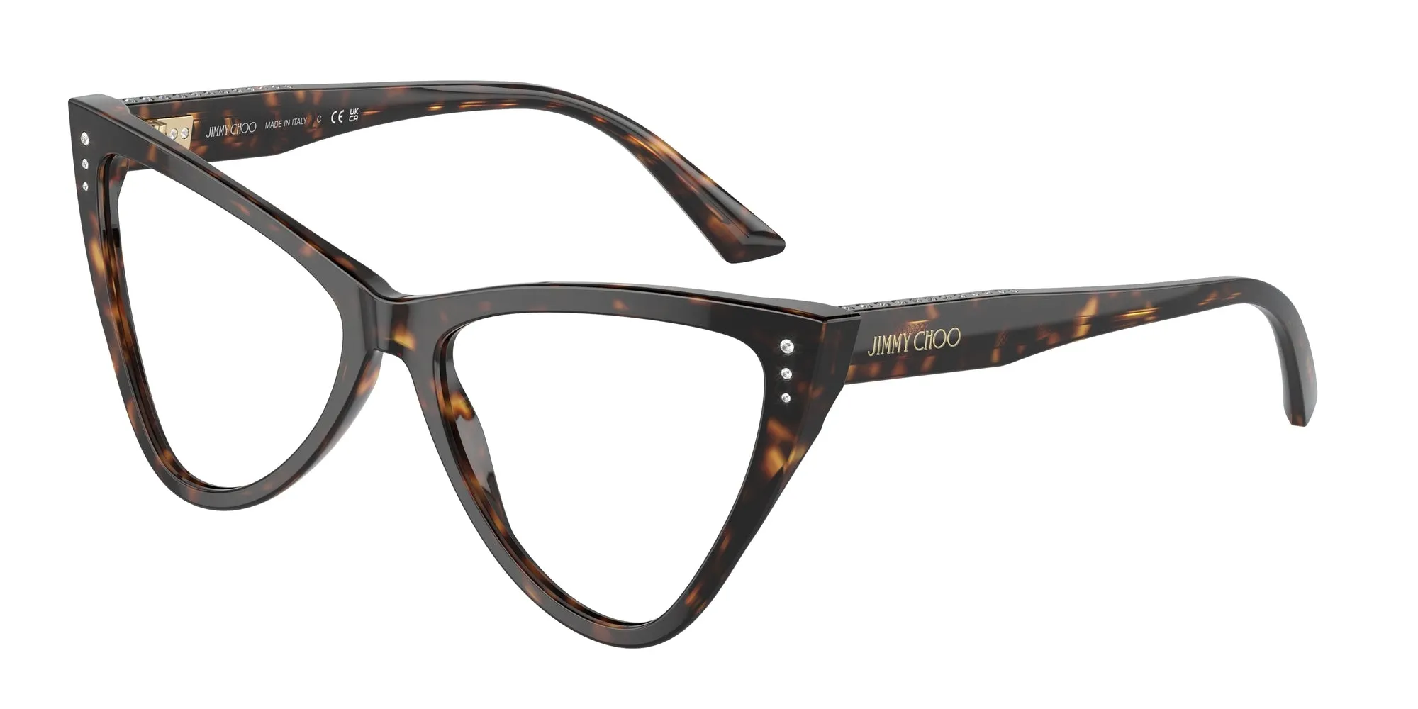 Jimmy Choo JC3004B 5002 Montature da vista Acetato Havana Cat Eye - immagine 1
