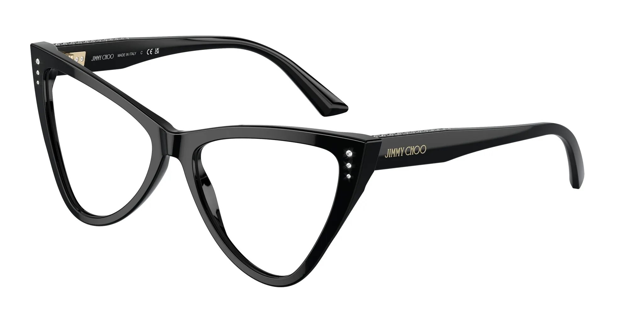Jimmy Choo JC3004B 5000 Montature da vista Acetato Nero Cat Eye - immagine 1