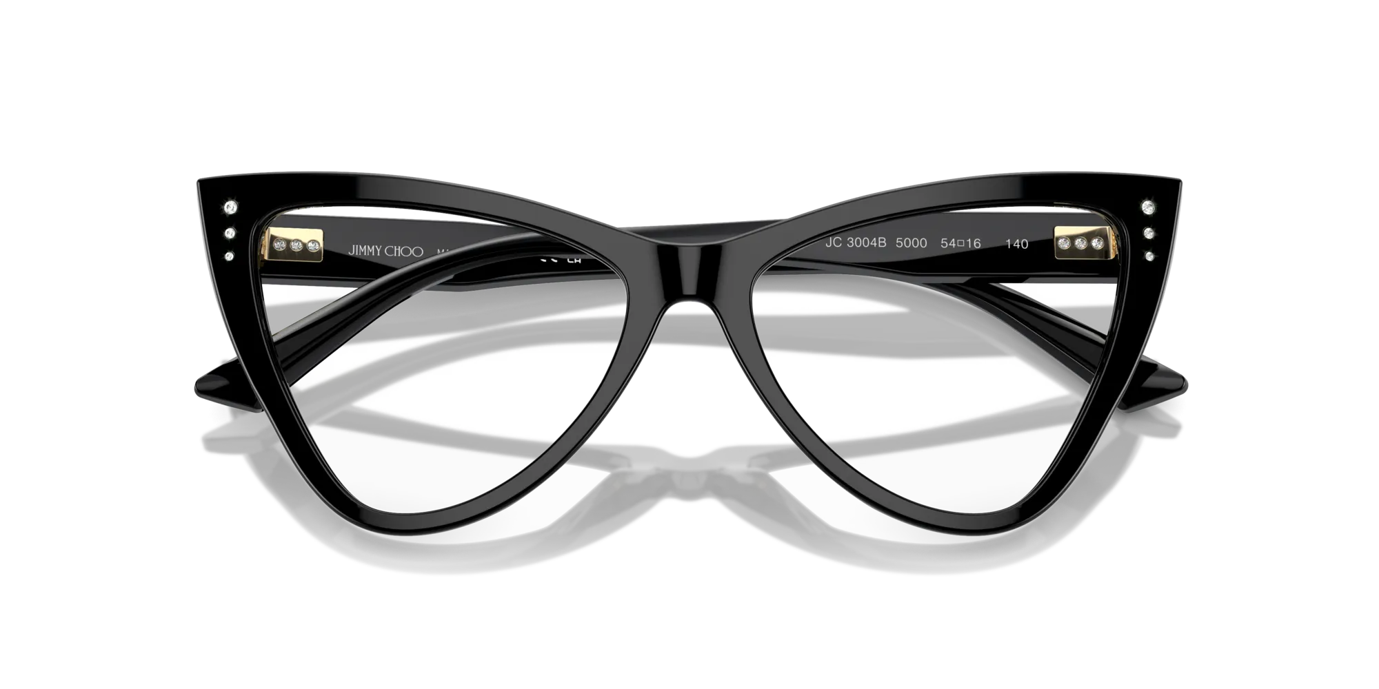 Jimmy Choo JC3004B 5000 Montature da vista Acetato Nero Cat Eye - immagine 2