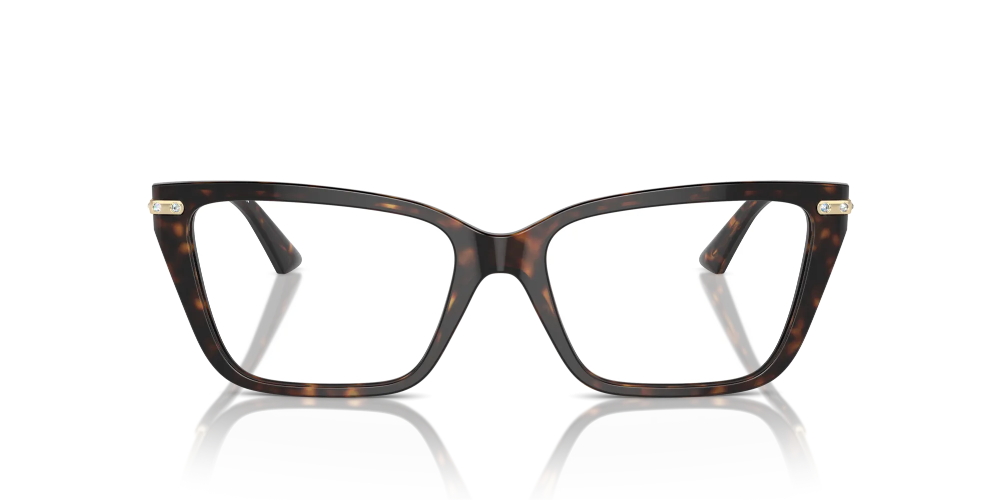 Jimmy Choo JC3002B 5002 Montature da vista Acetato Havana Cat Eye - immagine 3