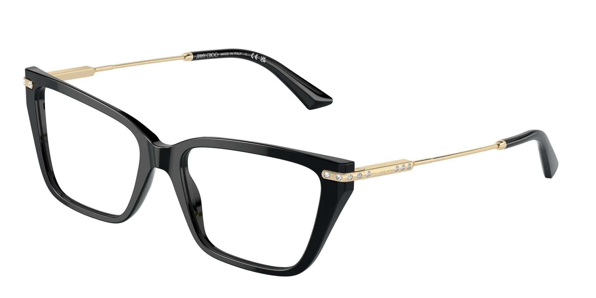 Jimmy Choo JC3002B 5000 Montature da vista Acetato Nero Cat Eye - immagine 1