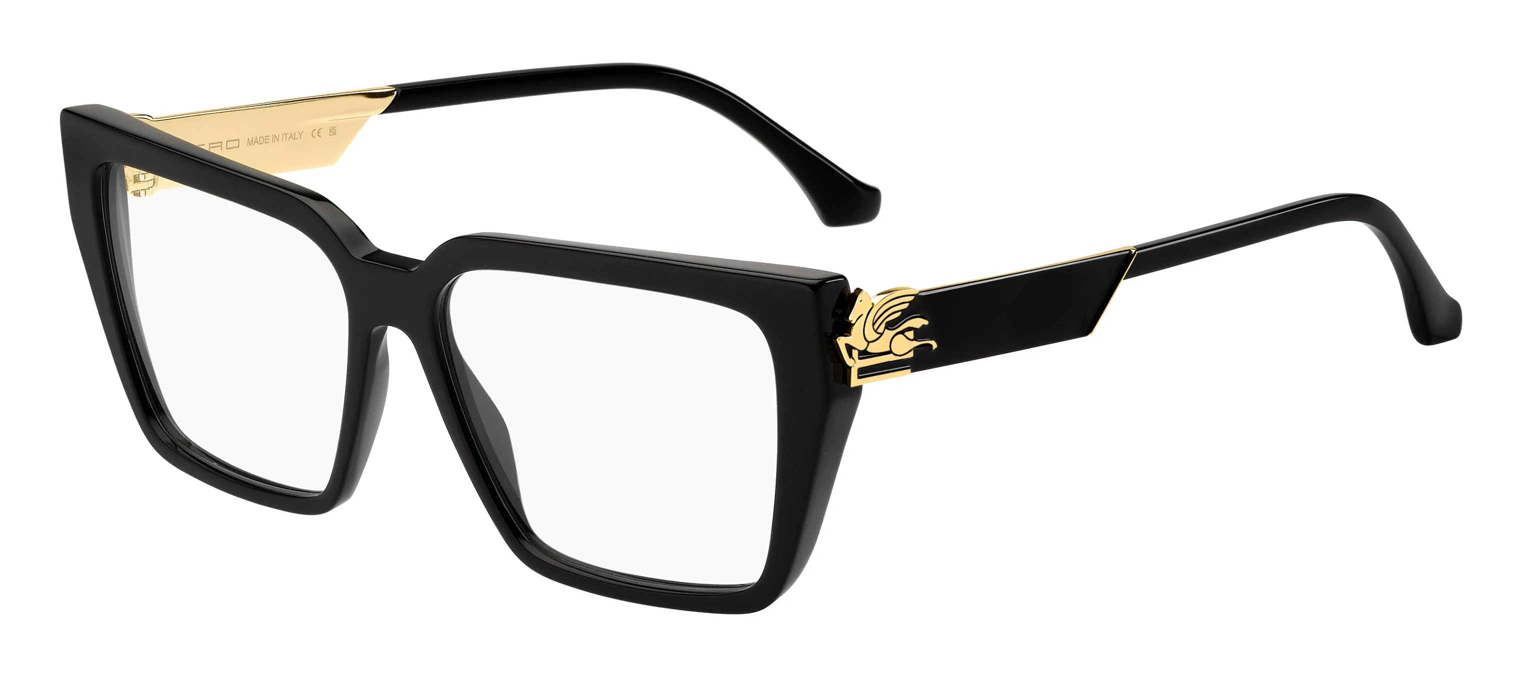 ETRO ETRO 0030 807 Montature da vista Acetato Nero Squadrata - immagine 1
