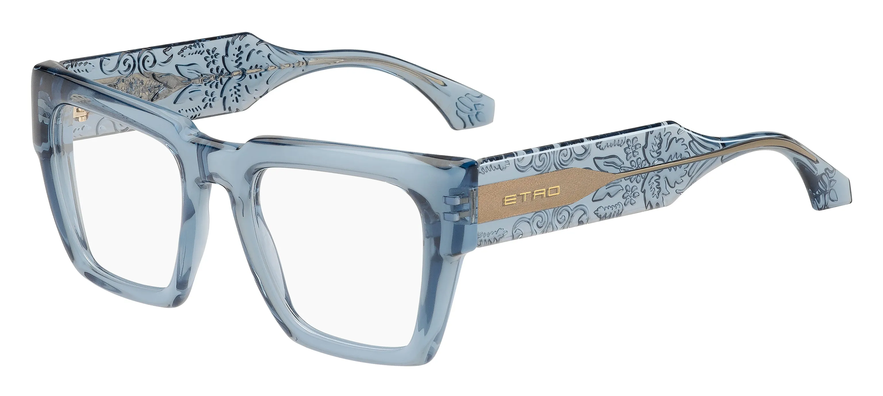 ETRO ETRO 0019 MVU Montature da vista Plastica Azzurro Squadrata - immagine 1