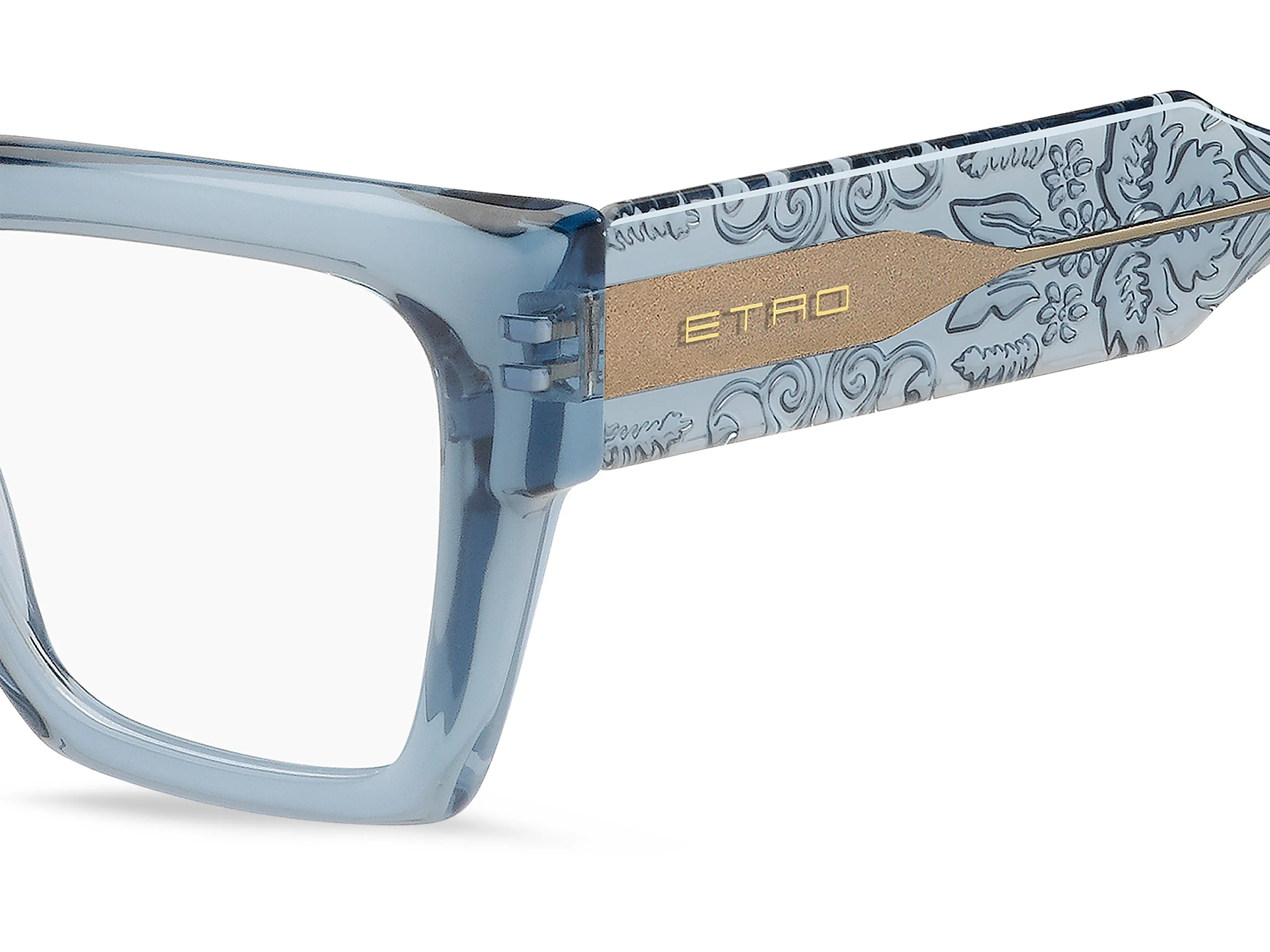 ETRO ETRO 0019 MVU Montature da vista Plastica Azzurro Squadrata - immagine 3
