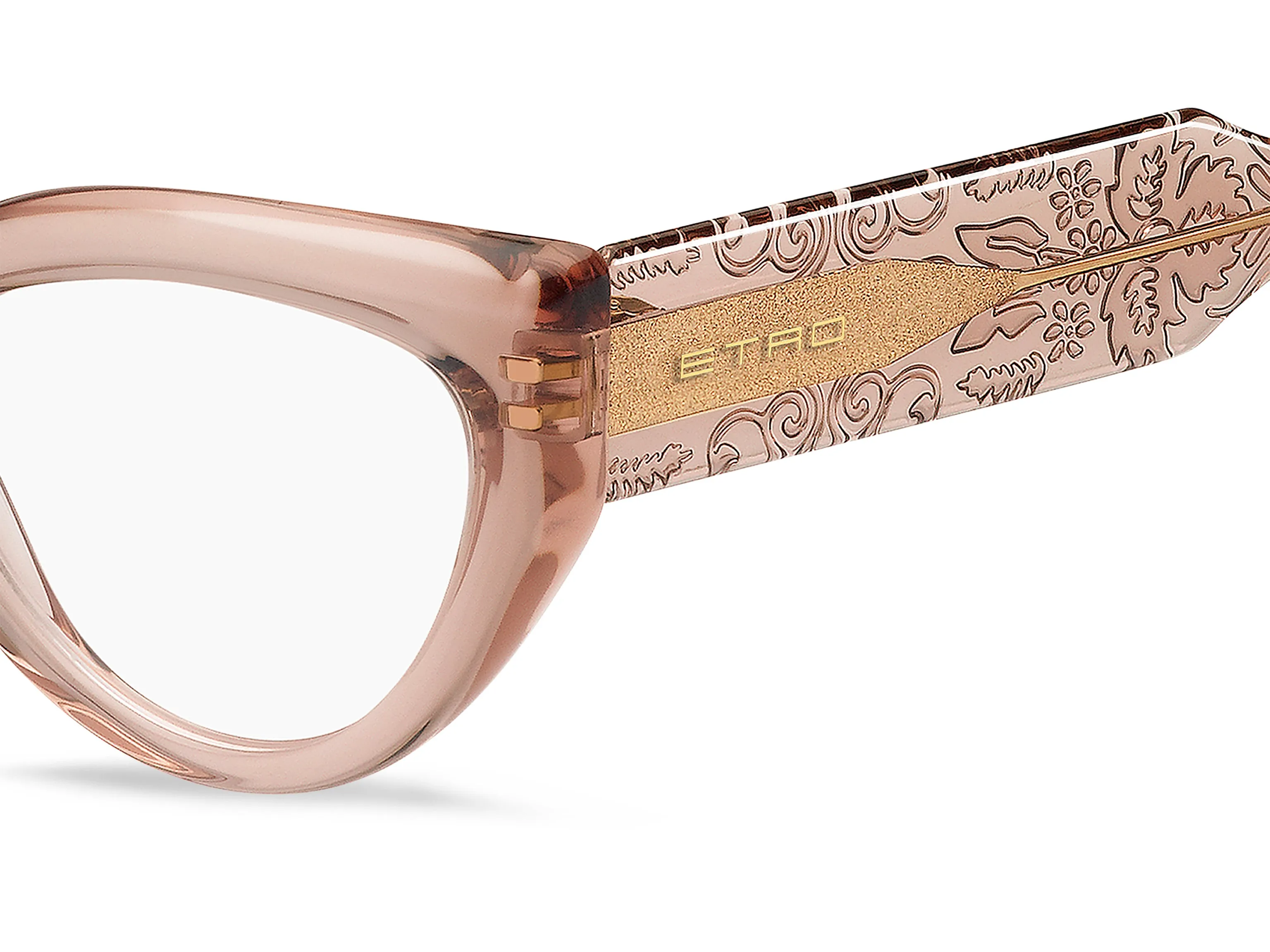 ETRO ETRO 0018 35J Montature da vista Acetato Beige Cat Eye - immagine 3