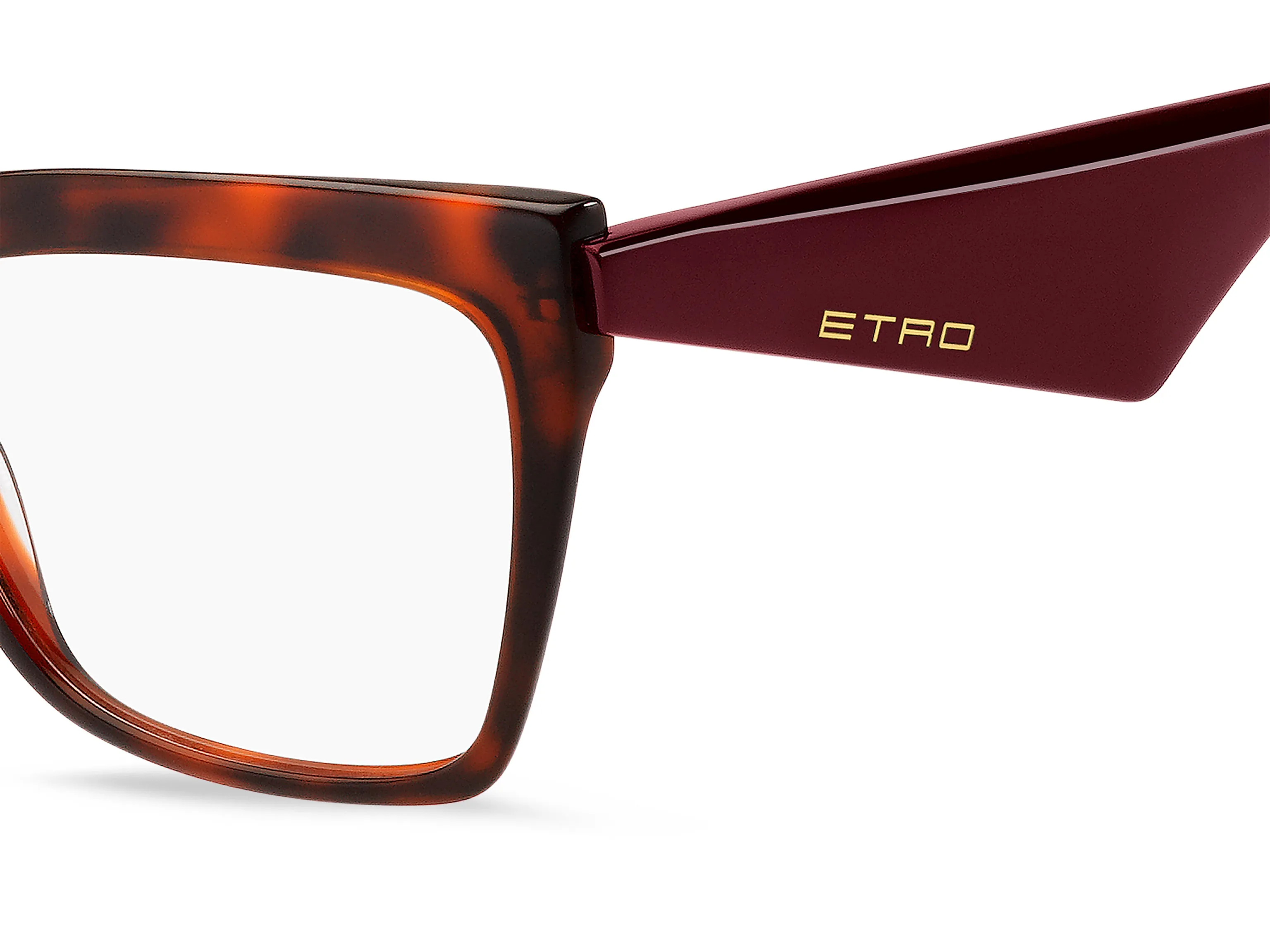 ETRO ETRO 0006 086 Montature da vista Acetato Havana Squadrata - immagine 3