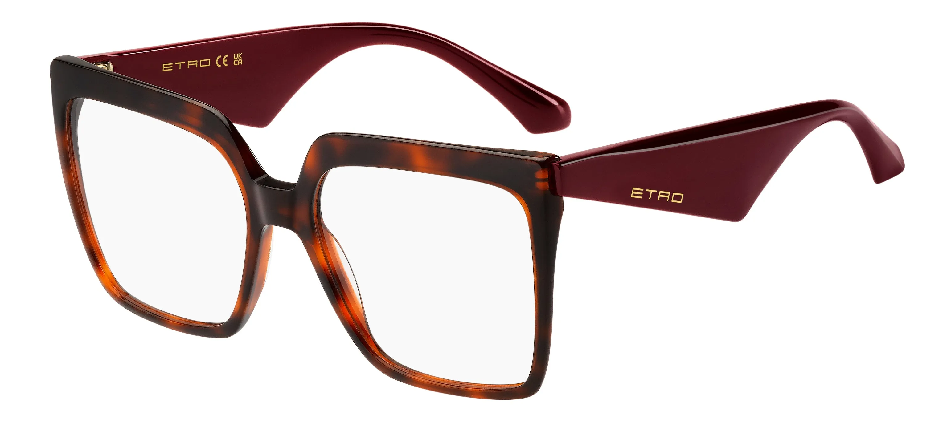 ETRO ETRO 0005 086 Montature da vista Acetato Havana Squadrata - immagine 1