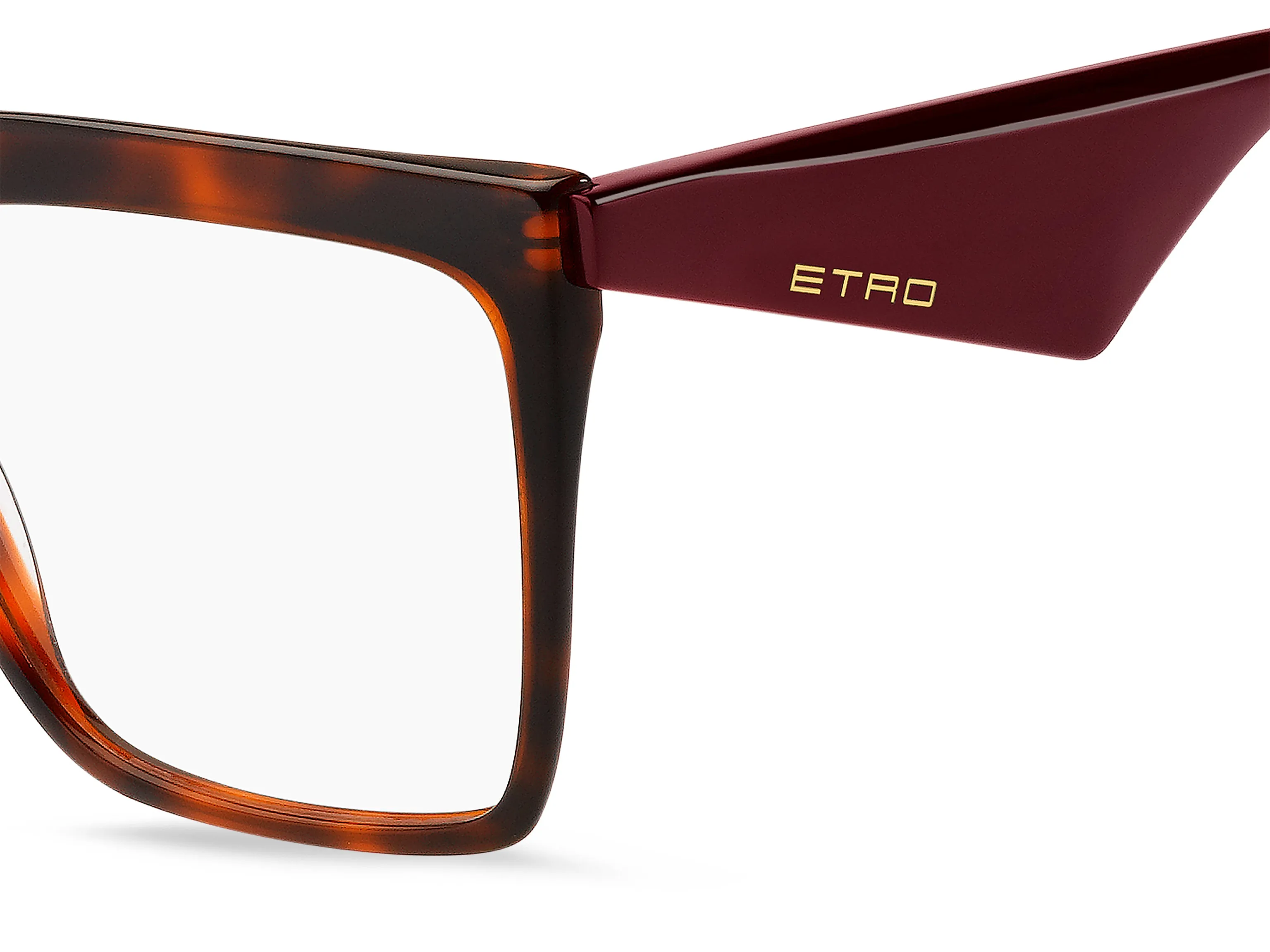 ETRO ETRO 0005 086 Montature da vista Acetato Havana Squadrata - immagine 3