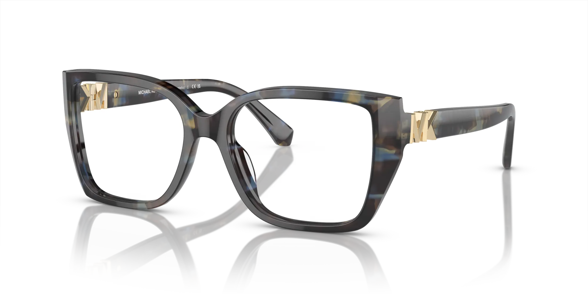 Michael Kors MK4115U CASTELLO 3952 Montature da vista Acetato Blu Trasparente Squadrata Normale - immagine 4