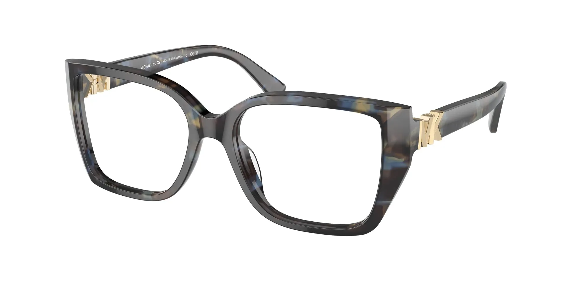 Michael Kors MK4115U CASTELLO 3952 Montature da vista Acetato Blu Squadrata Normale - immagine 1