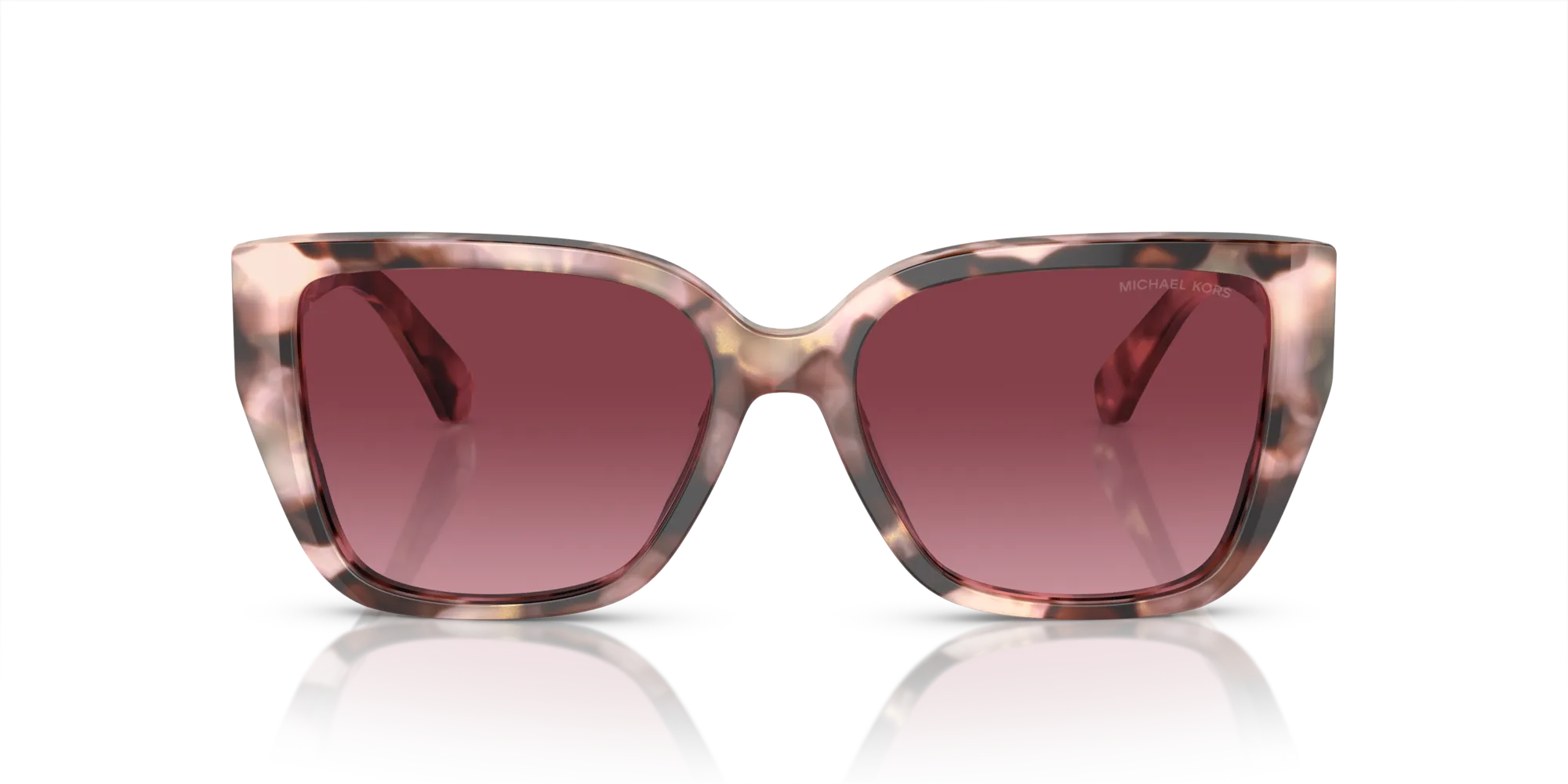 Michael Kors MK2199 ACADIA 39468H Occhiali da sole Acetato Rosa Rosso Squadrata Normale Sfumato - immagine 3