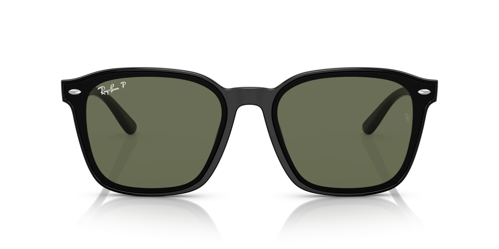 Ray - Ban RB4392D 601/9A Occhiali da sole Iniettato Nero Verde Squadrata Polarizzata - immagine 3