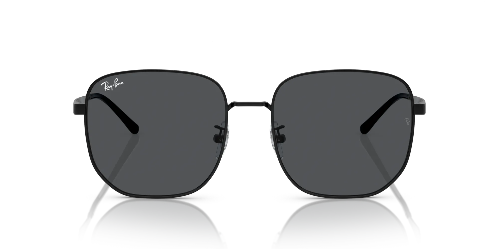 Ray - Ban RB3713D 002/87 Occhiali da sole Metallo Nero Grigio Geometrica Normale - immagine 3
