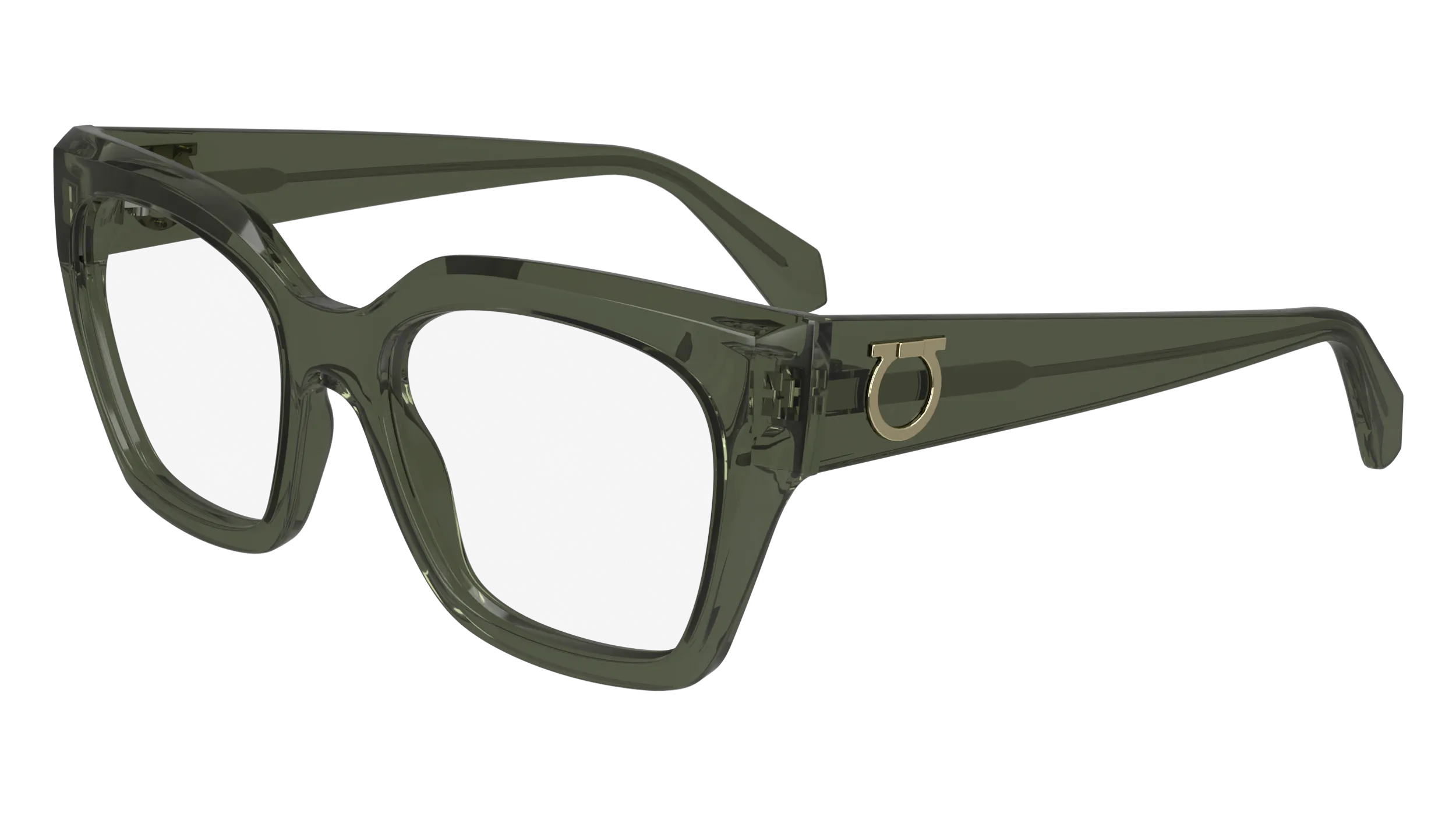 Ferragamo SF2983 320 Montature da vista Acetato Verde Squadrata Normale Normale - immagine 1