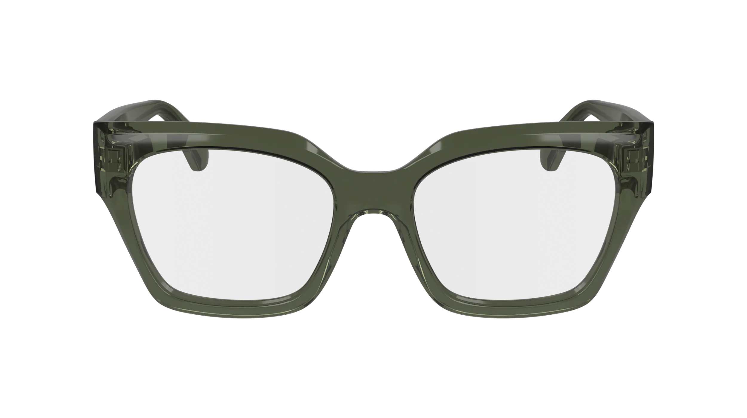 Ferragamo SF2983 320 Montature da vista Acetato Verde Squadrata Normale Normale - immagine 2